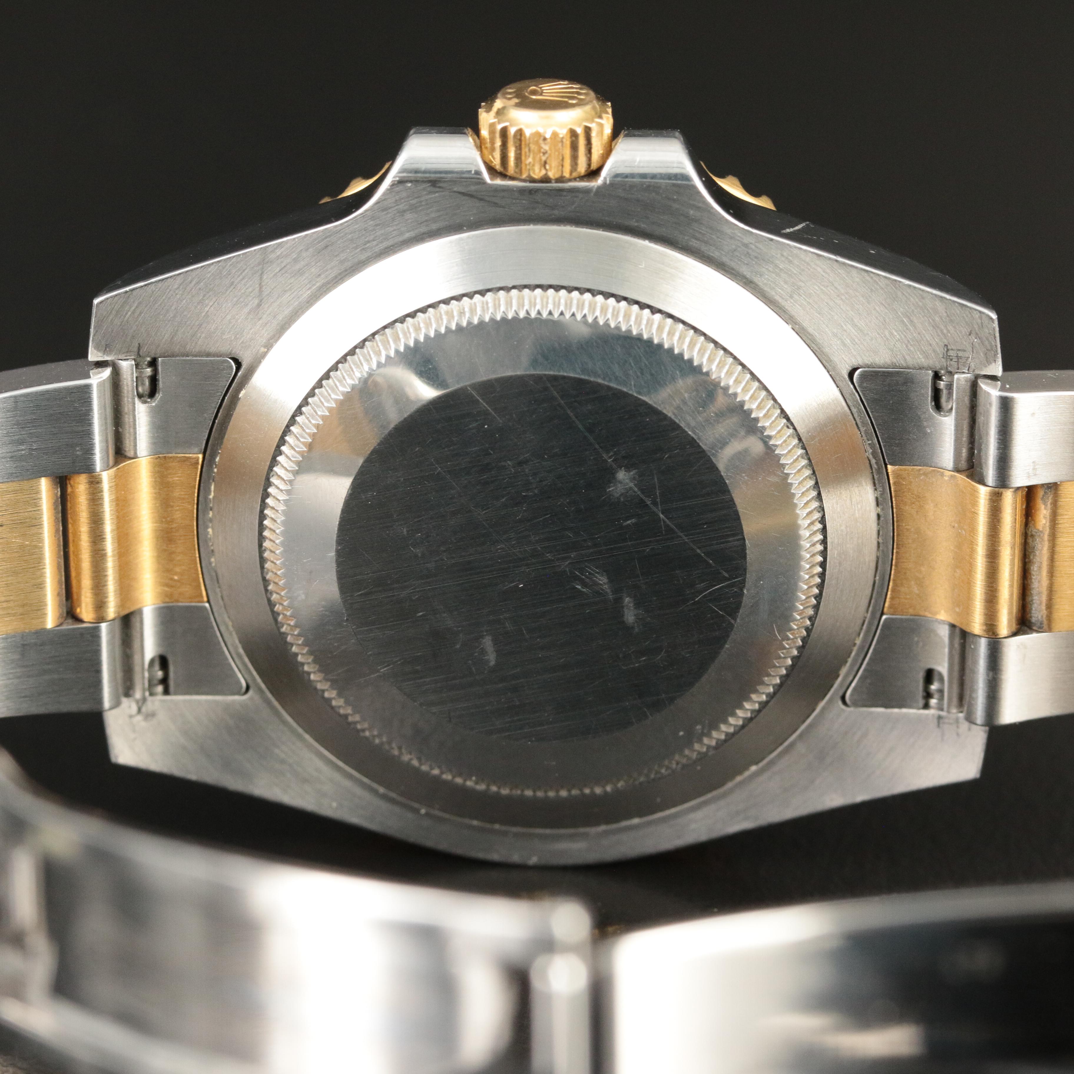 2008 Rolex Submariner Blue Dial 18K and Stainless Steel Automatic Watch