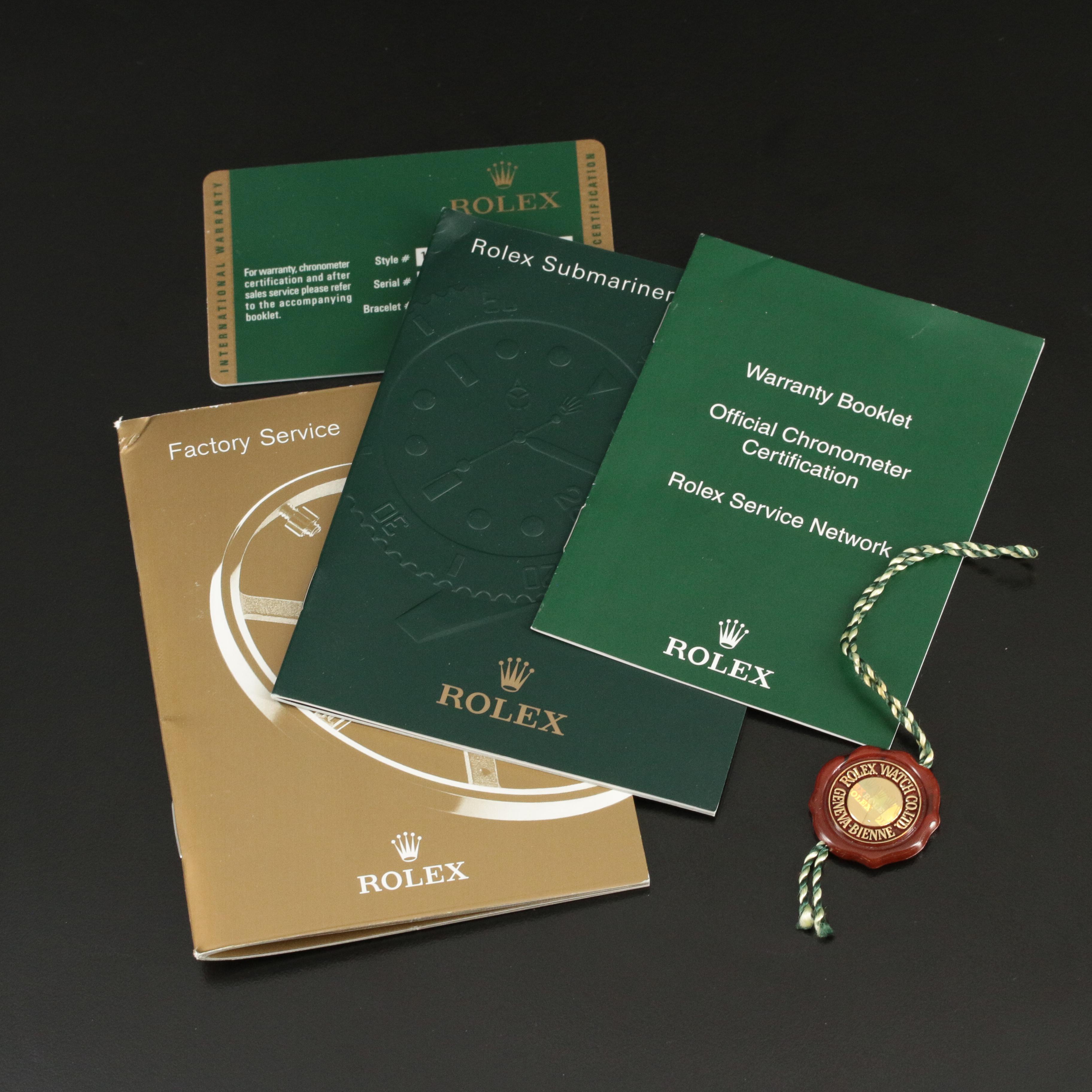 2008 Rolex Submariner Blue Dial 18K and Stainless Steel Automatic Watch