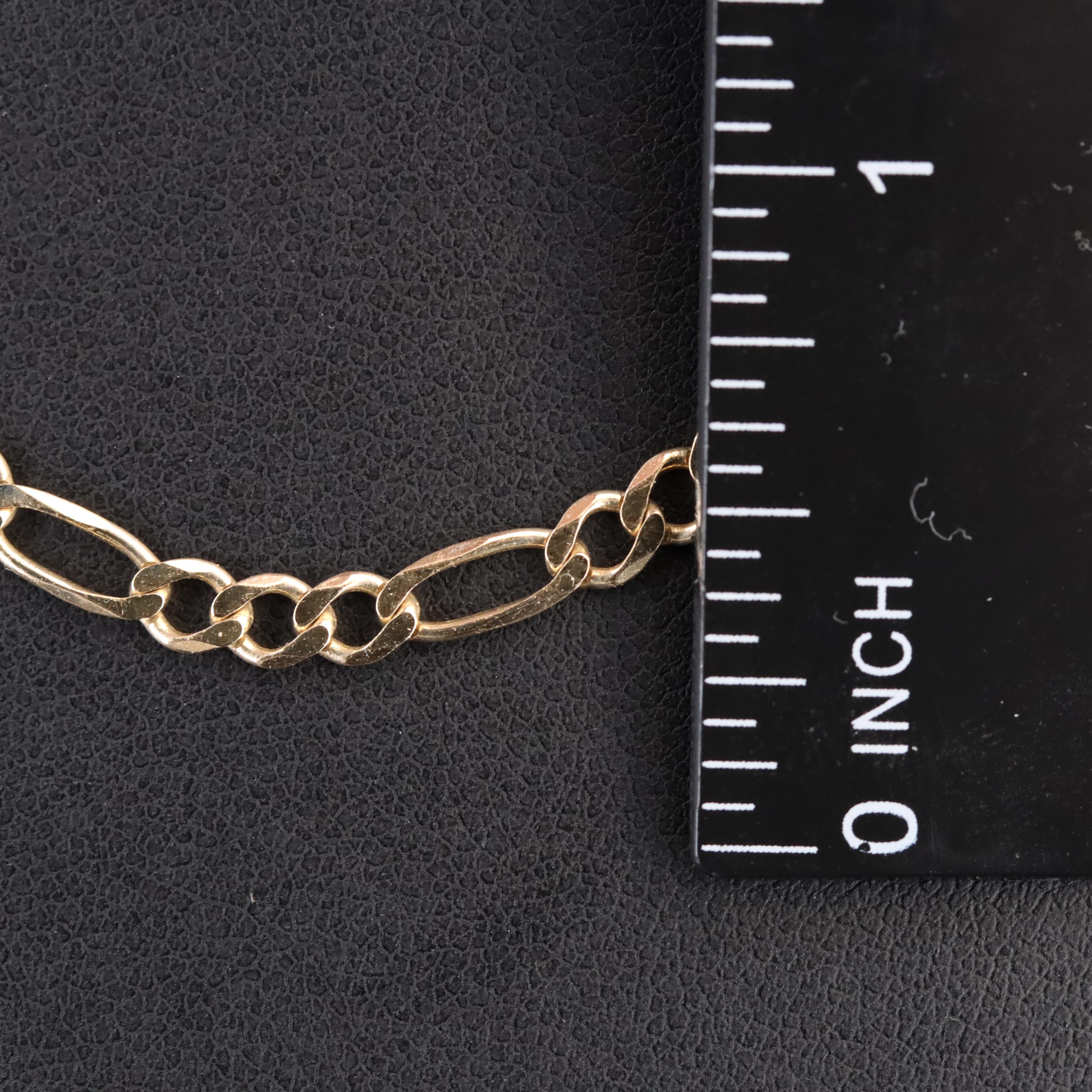 14K Figaro Chain Necklace