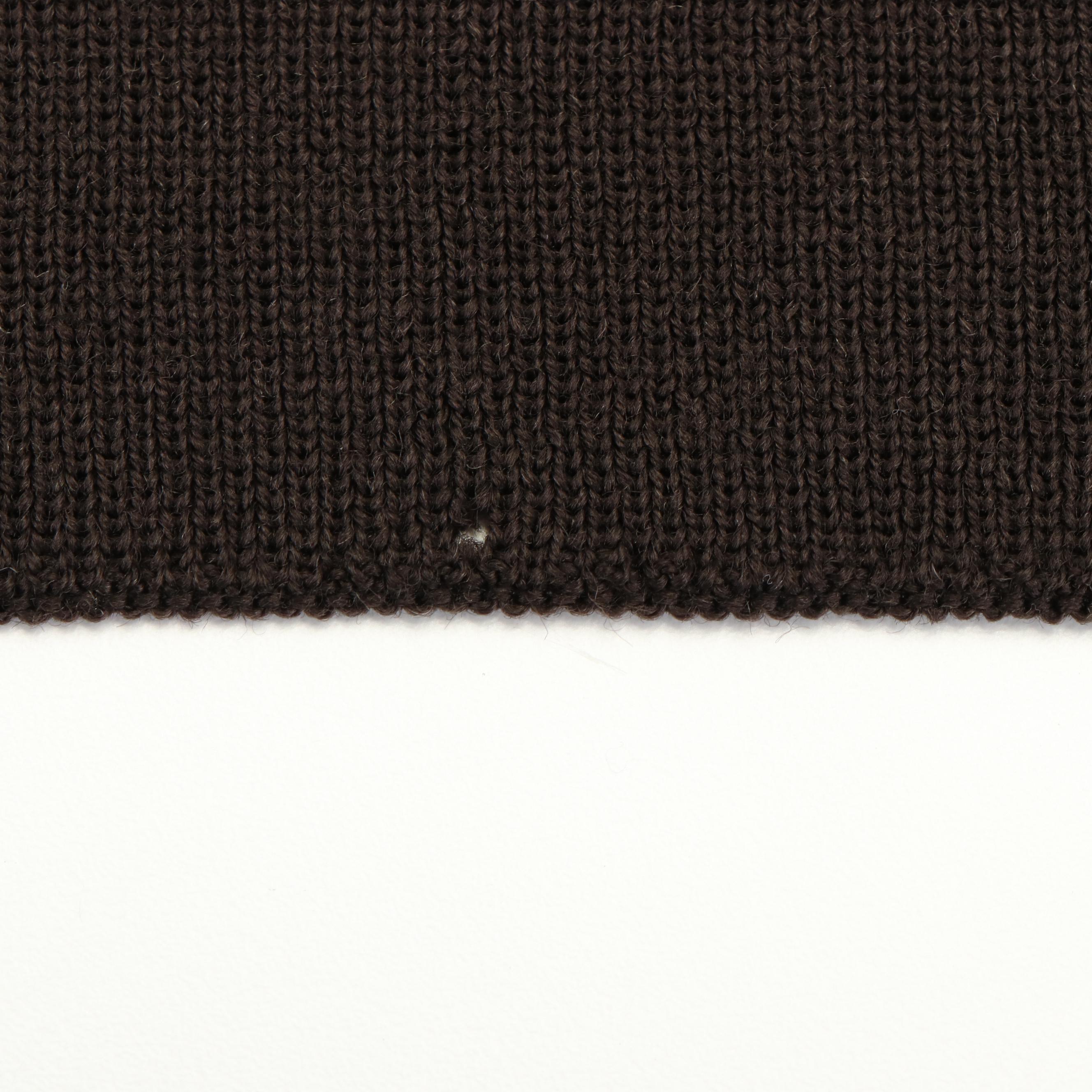 Fendi Logo Brown Wool Scarf