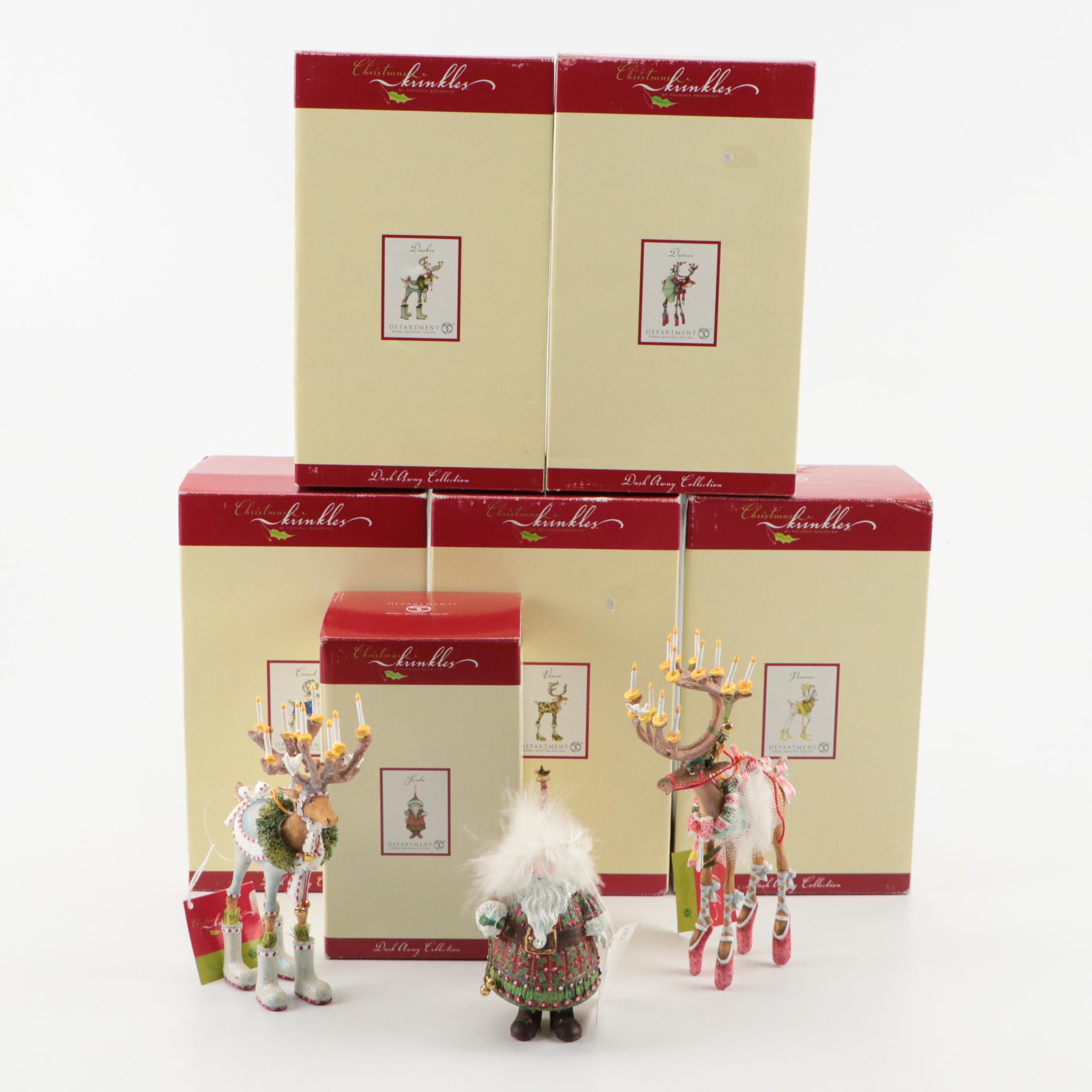 Christmas Krinkles by Patience Brewster "Santa", "Comet", and More Ornaments