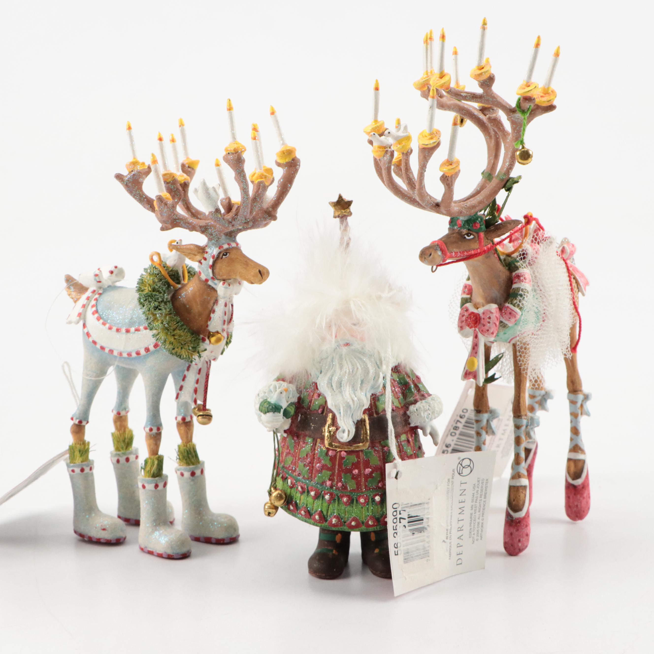 Christmas Krinkles by Patience Brewster "Santa", "Comet", and More Ornaments