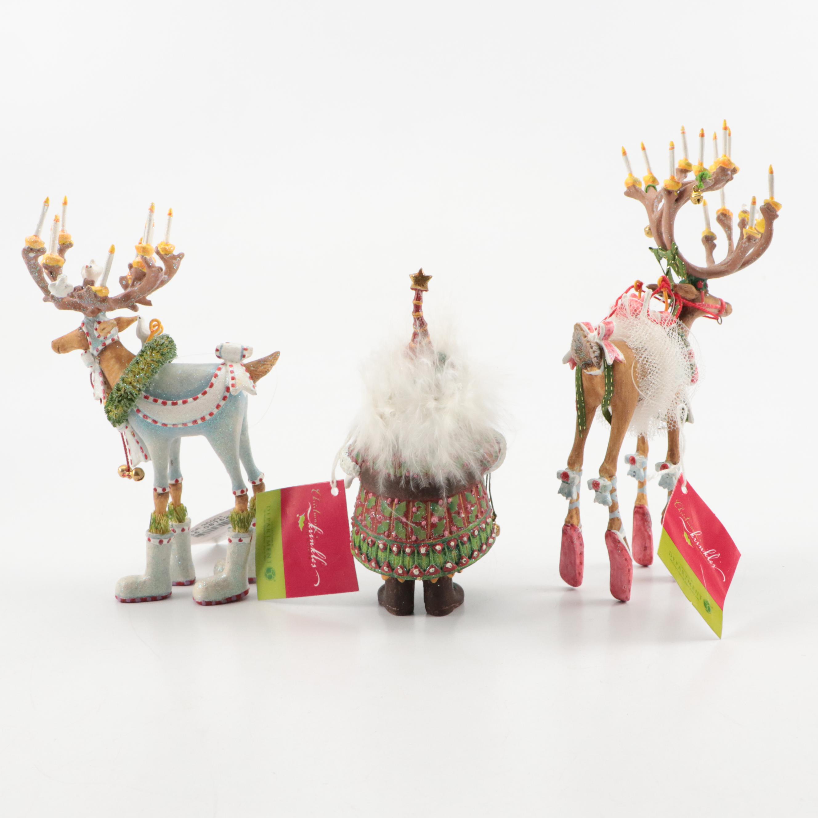 Christmas Krinkles by Patience Brewster "Santa", "Comet", and More Ornaments
