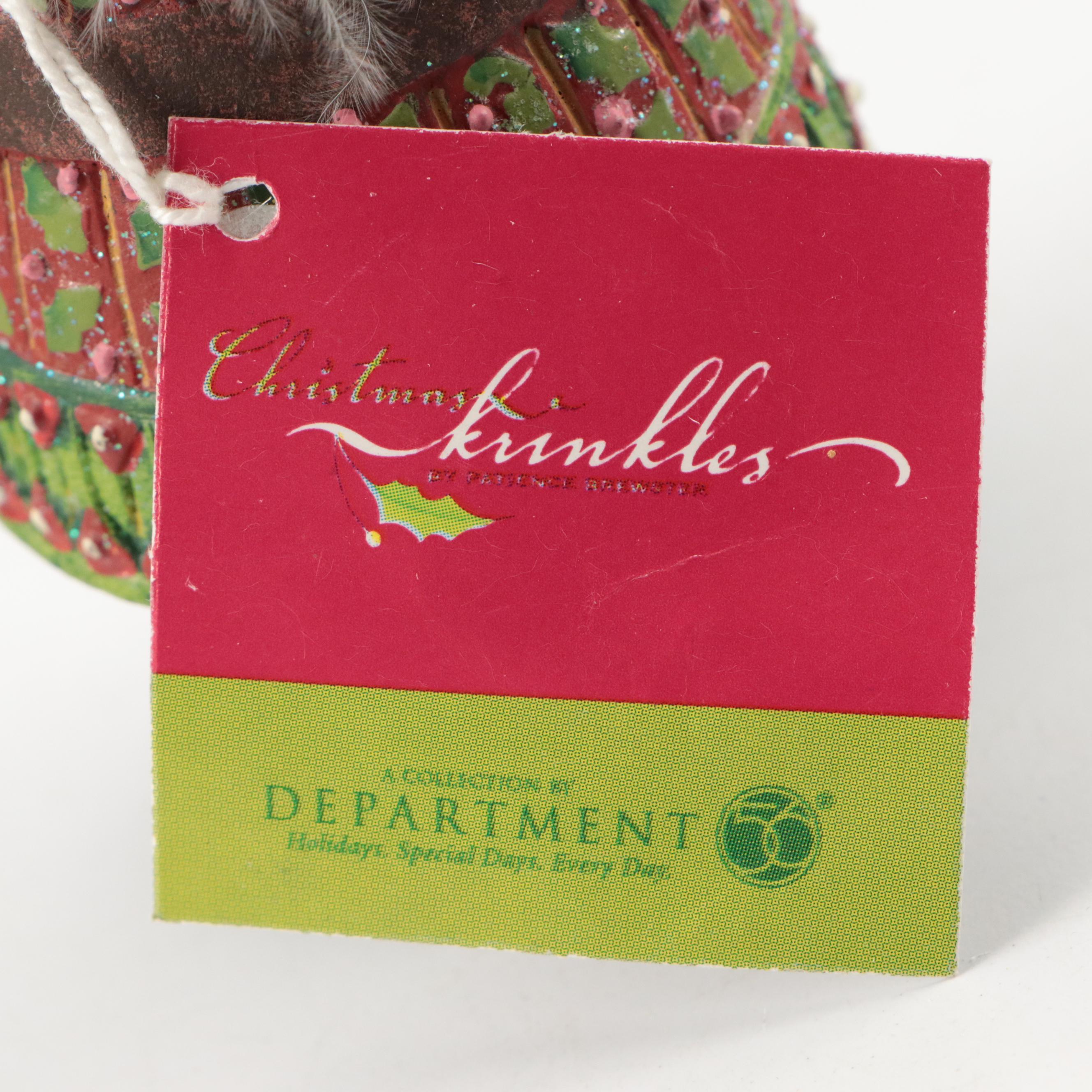 Christmas Krinkles by Patience Brewster "Santa", "Comet", and More Ornaments