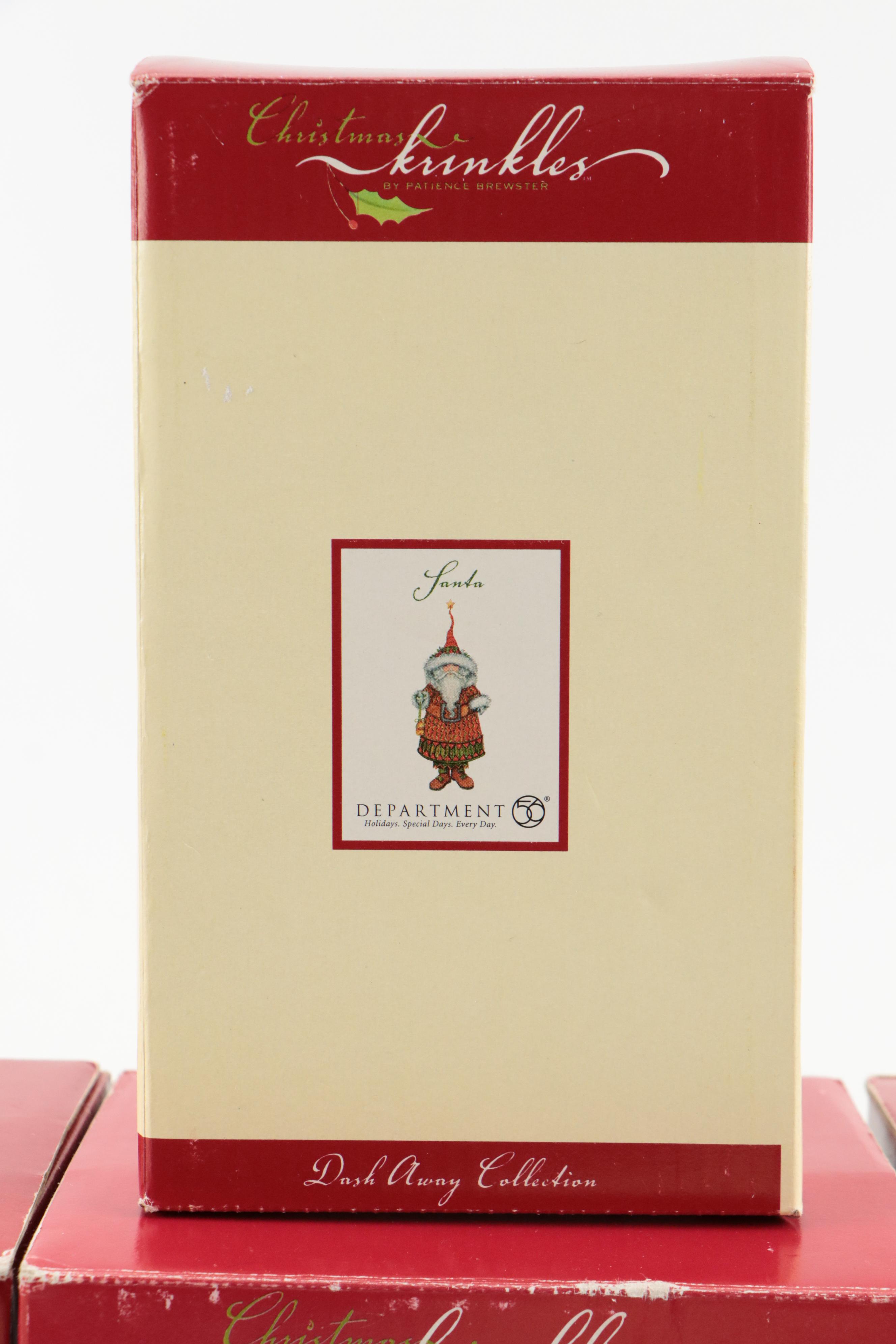 Christmas Krinkles by Patience Brewster "Santa", "Comet", and More Ornaments