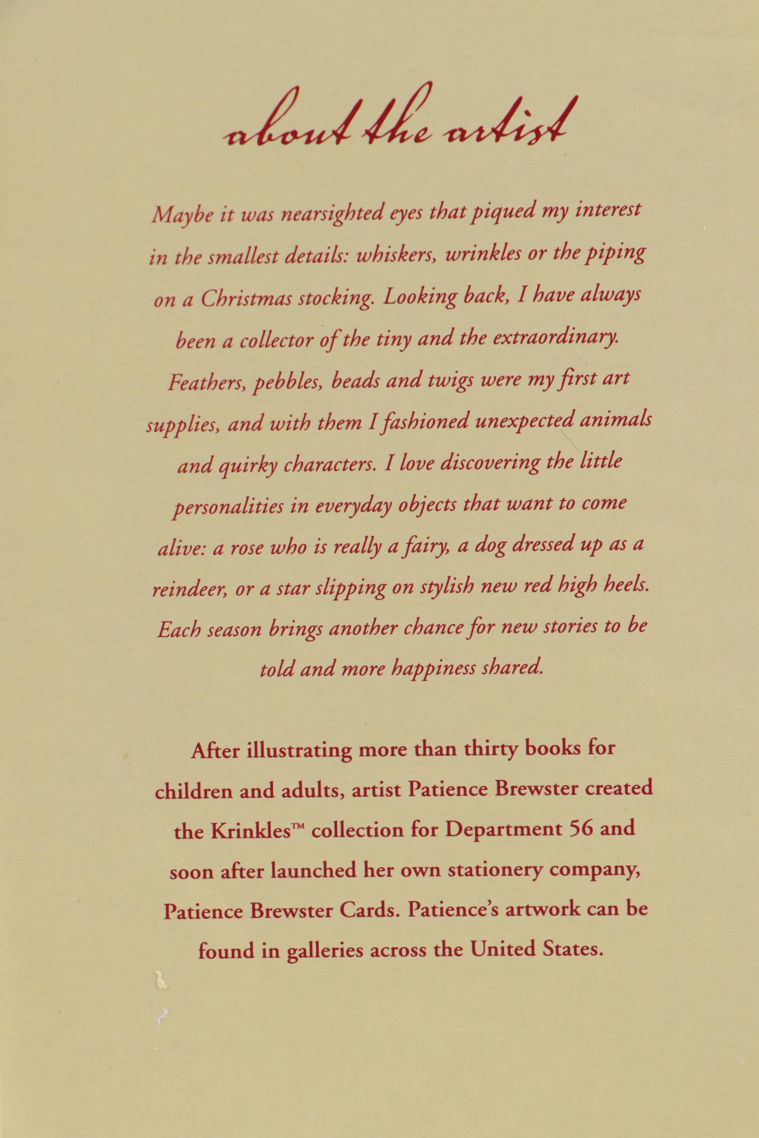 Christmas Krinkles by Patience Brewster "Santa", "Comet", and More Ornaments