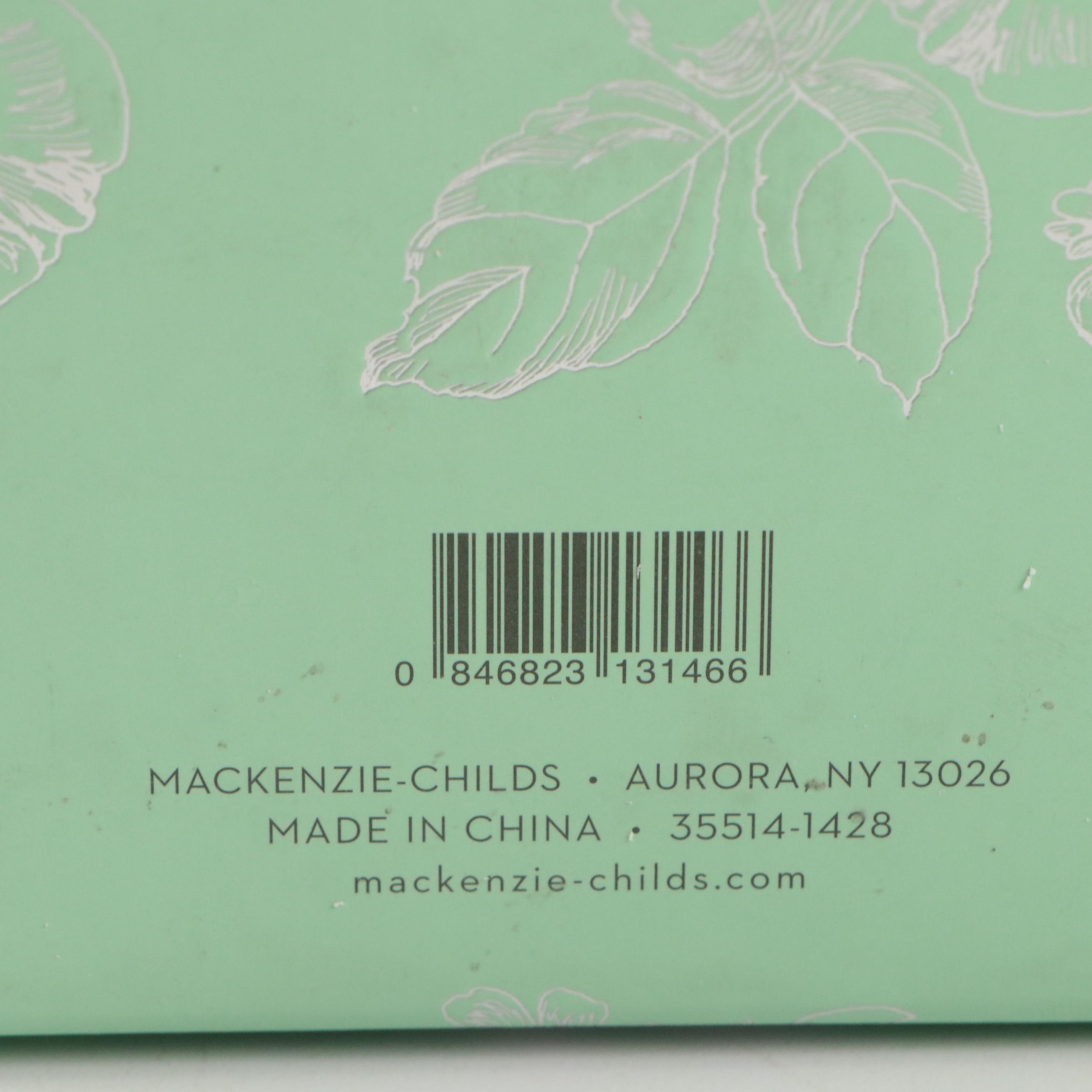 MacKenzie-Childs Pastel Confection Resin Cakes Under Glass Domes