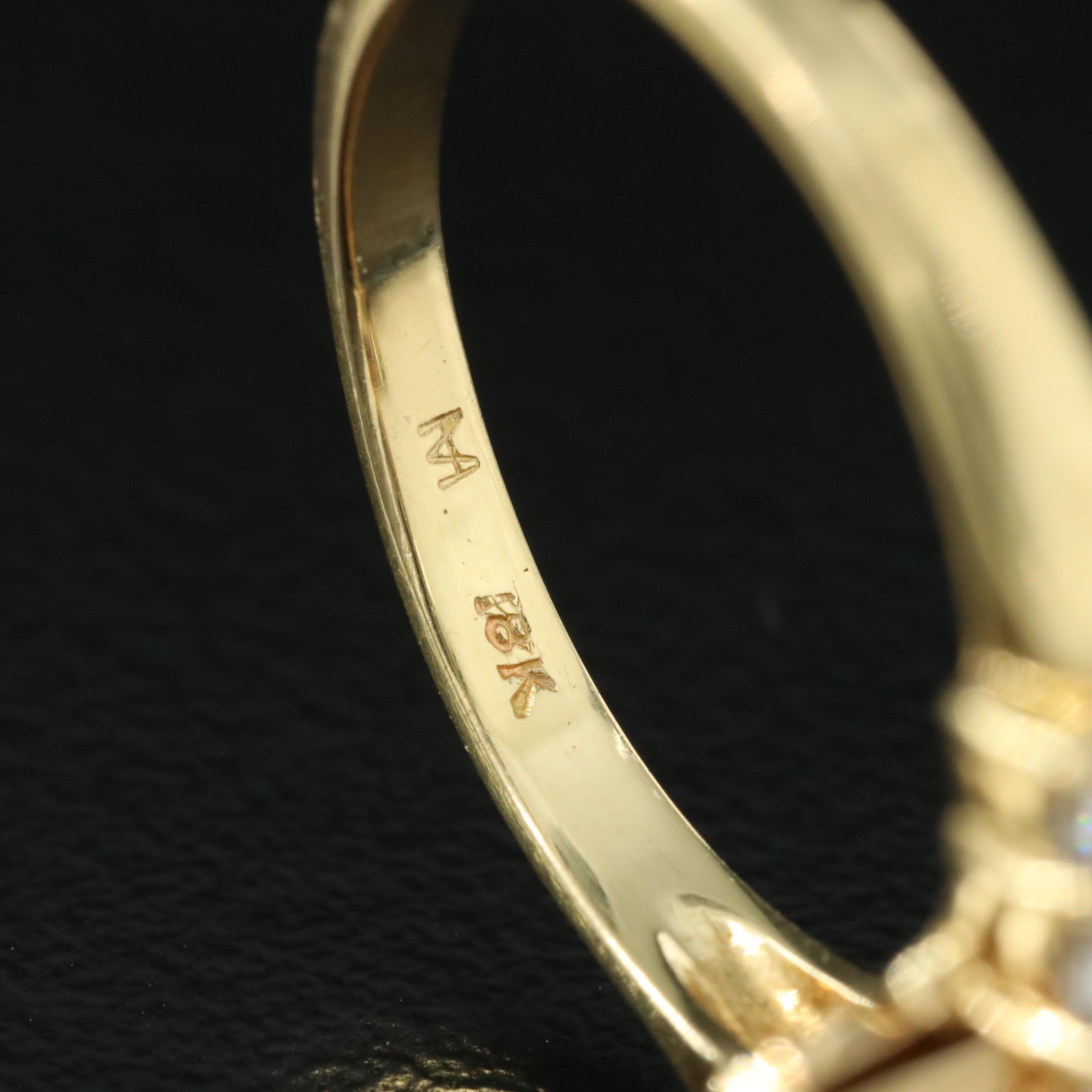 18K 7.53 CT Topaz and Diamond Ring with GIA Report