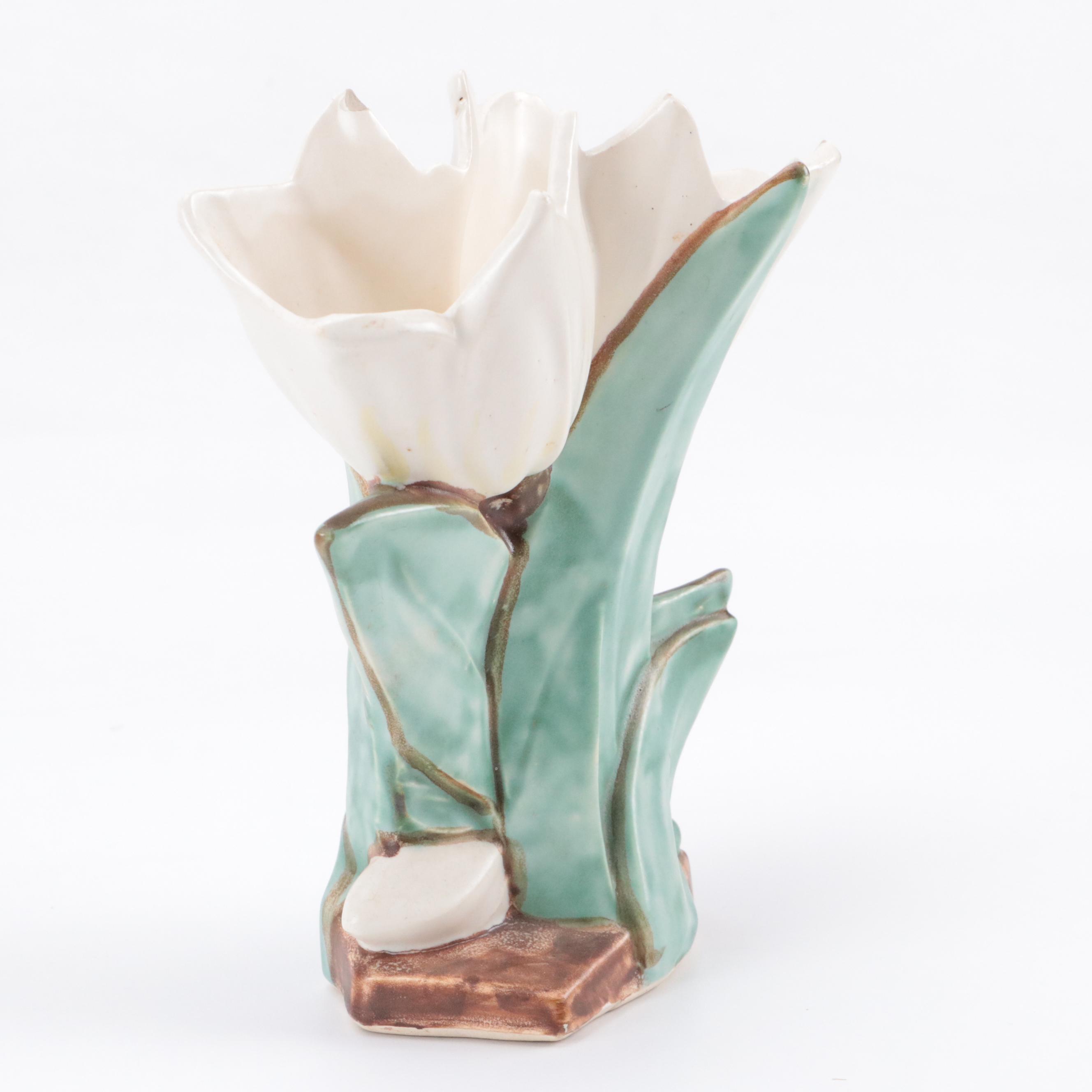 McCoy Pottery Hyacinth and Double Tulip Vases, Early to Mid 20th Century