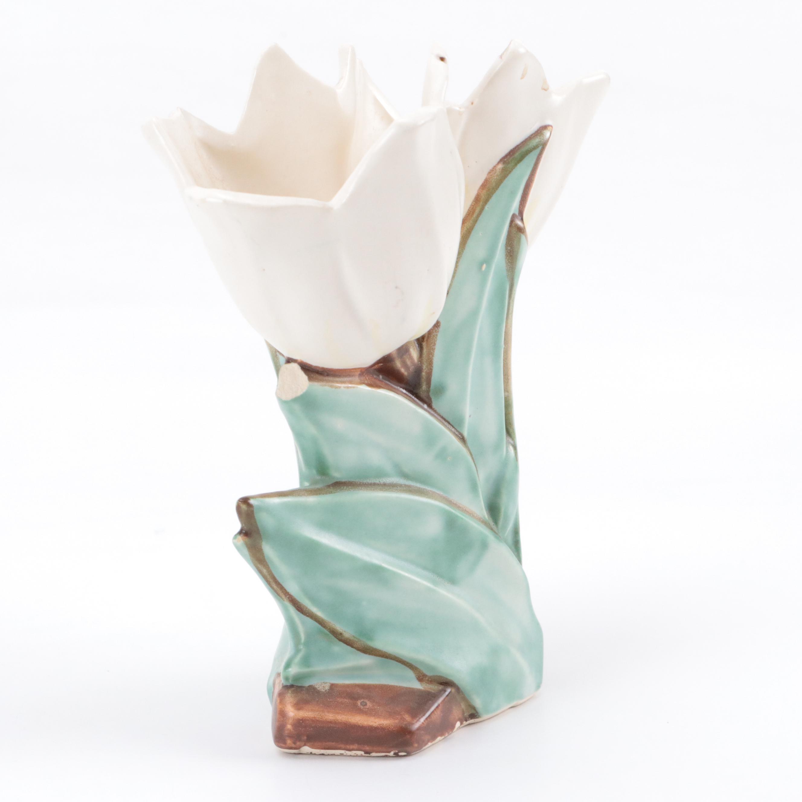 McCoy Pottery Hyacinth and Double Tulip Vases, Early to Mid 20th Century