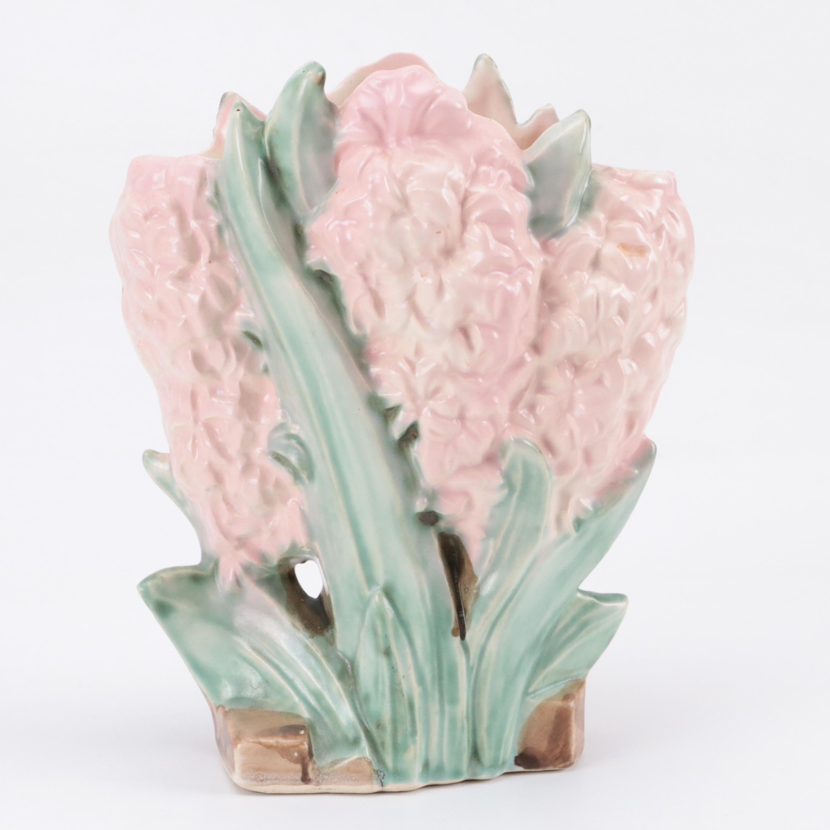 McCoy Pottery Hyacinth and Double Tulip Vases, Early to Mid 20th Century
