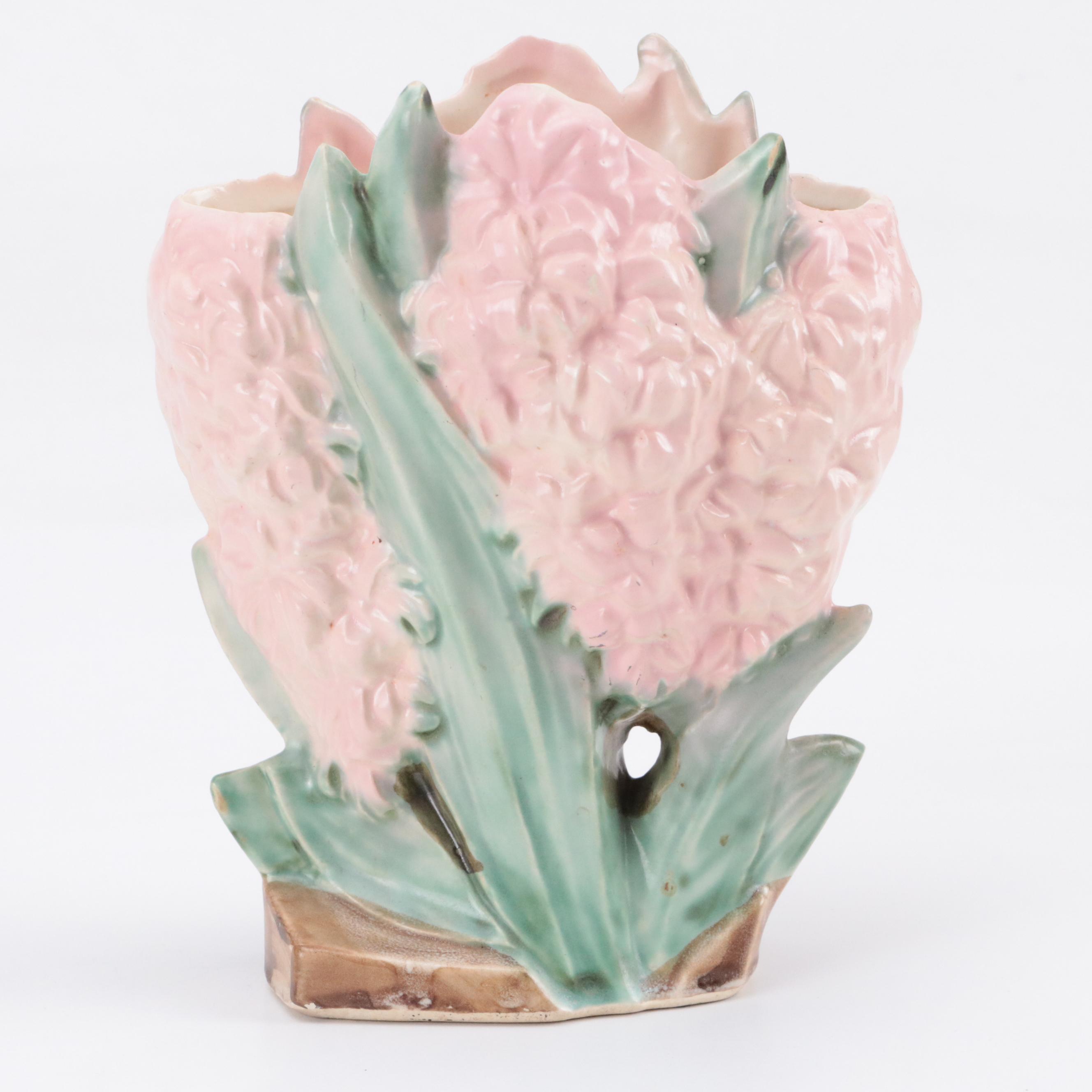 McCoy Pottery Hyacinth and Double Tulip Vases, Early to Mid 20th Century