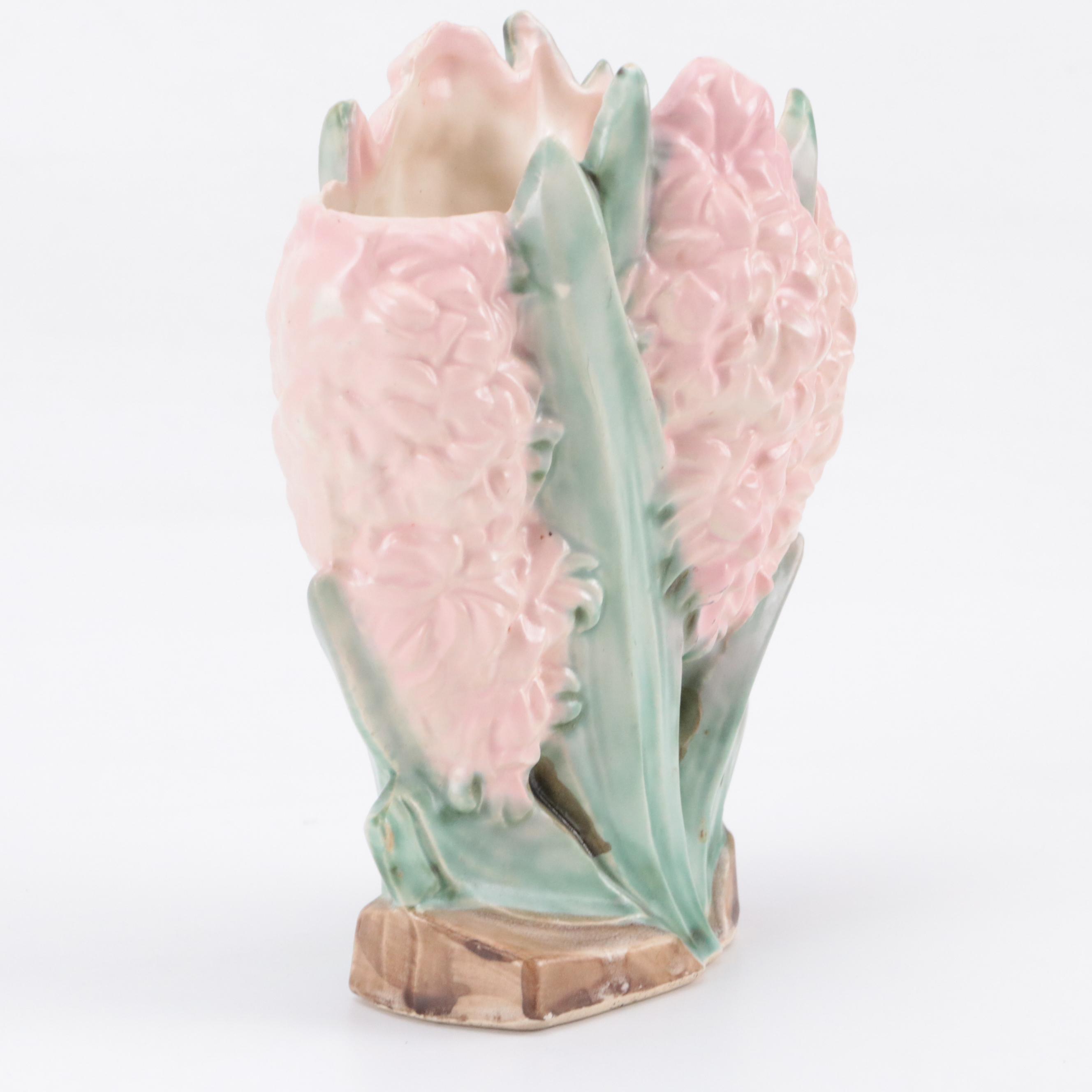 McCoy Pottery Hyacinth and Double Tulip Vases, Early to Mid 20th Century