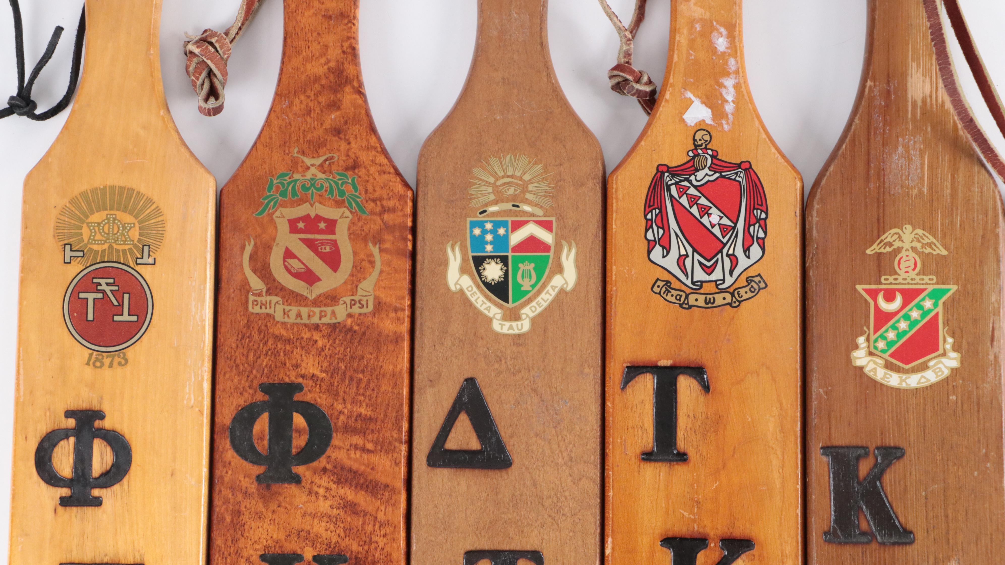 Fraternity Personalized Wood Paddles