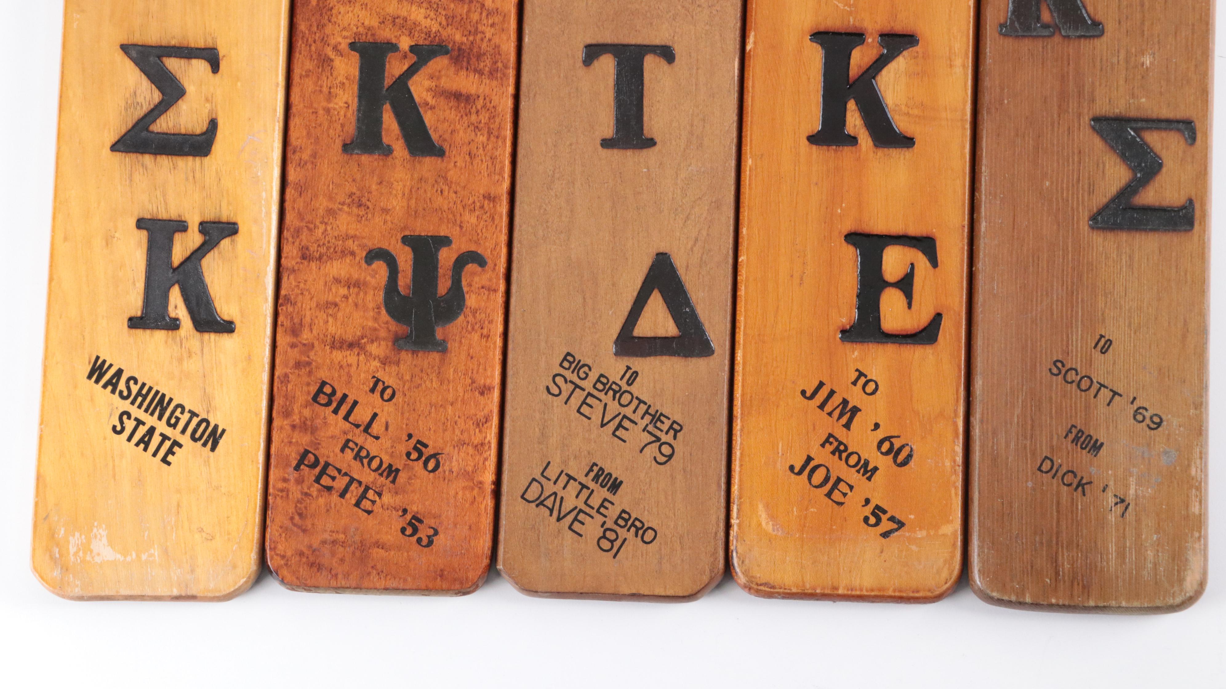 Fraternity Personalized Wood Paddles