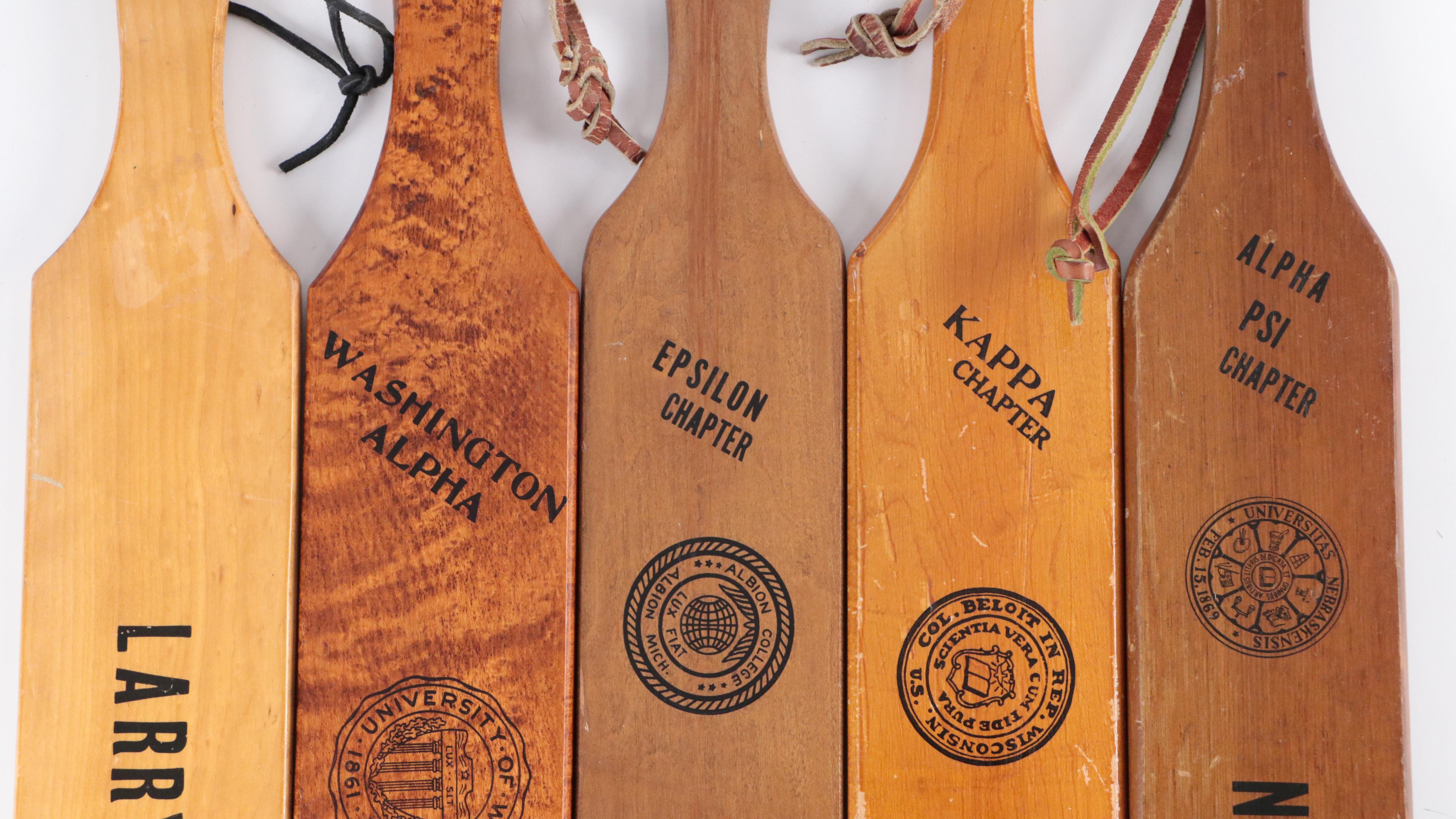 Fraternity Personalized Wood Paddles