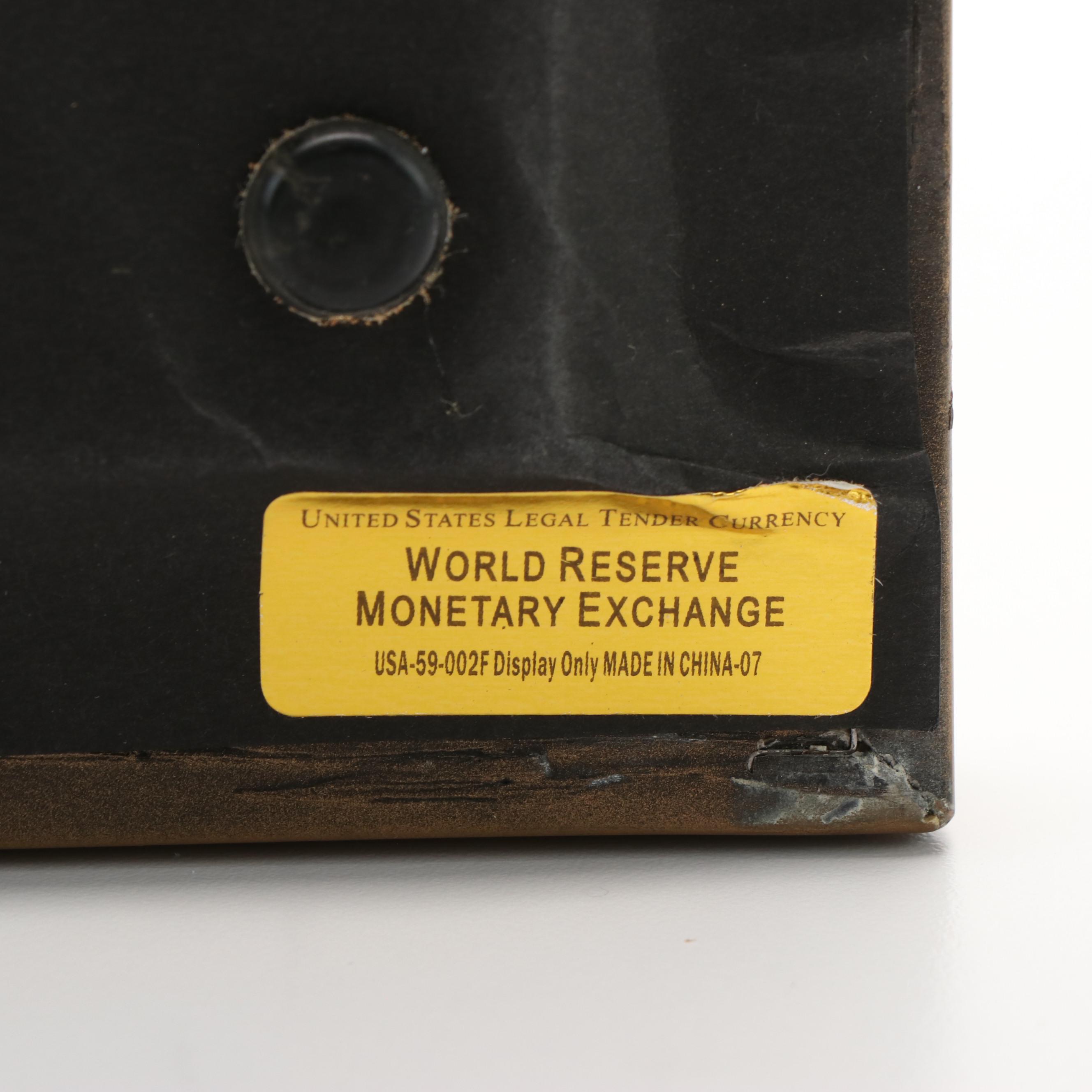 Complete Framed Presidential Dollar Collection