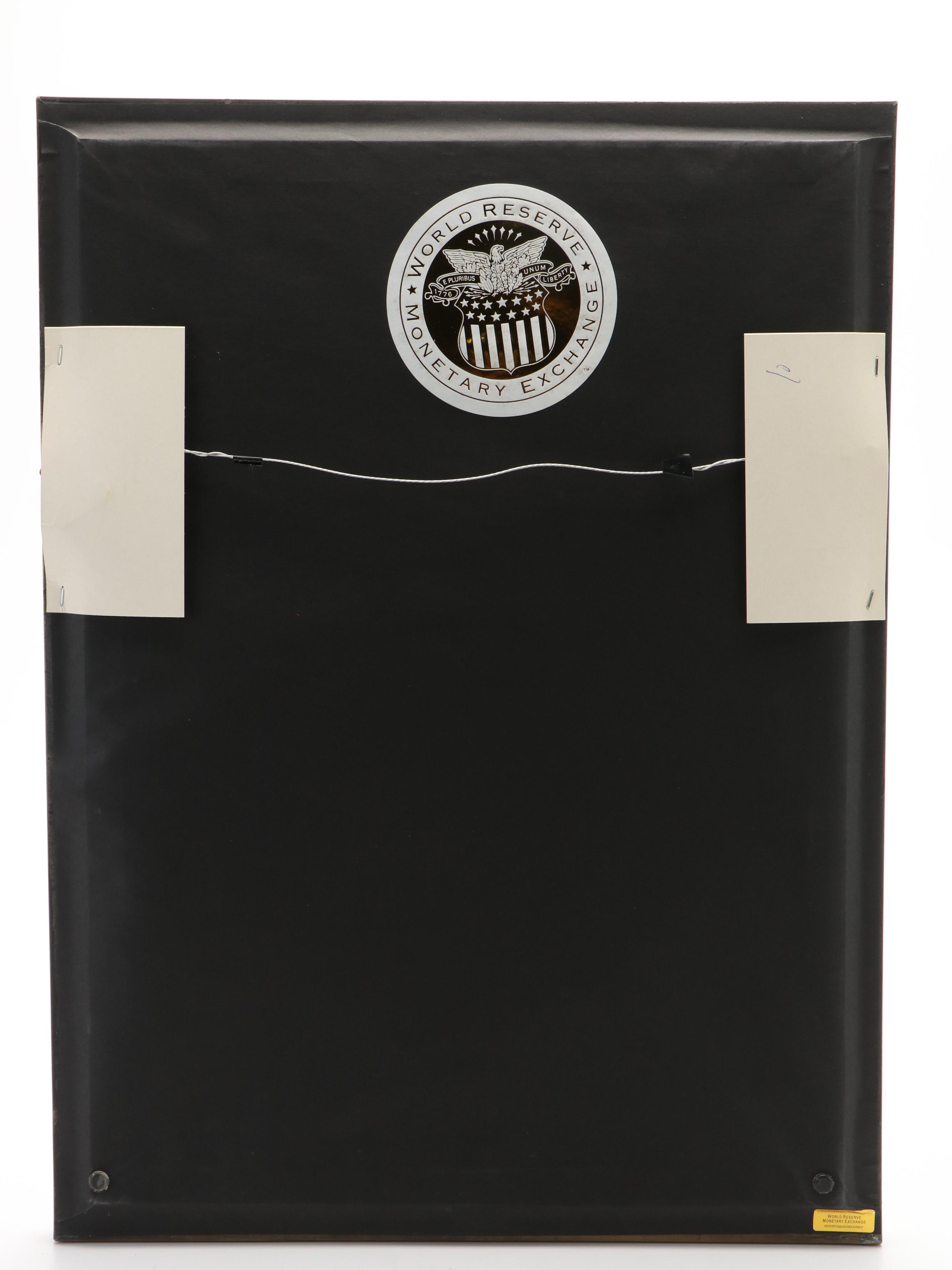 Complete Framed Presidential Dollar Collection