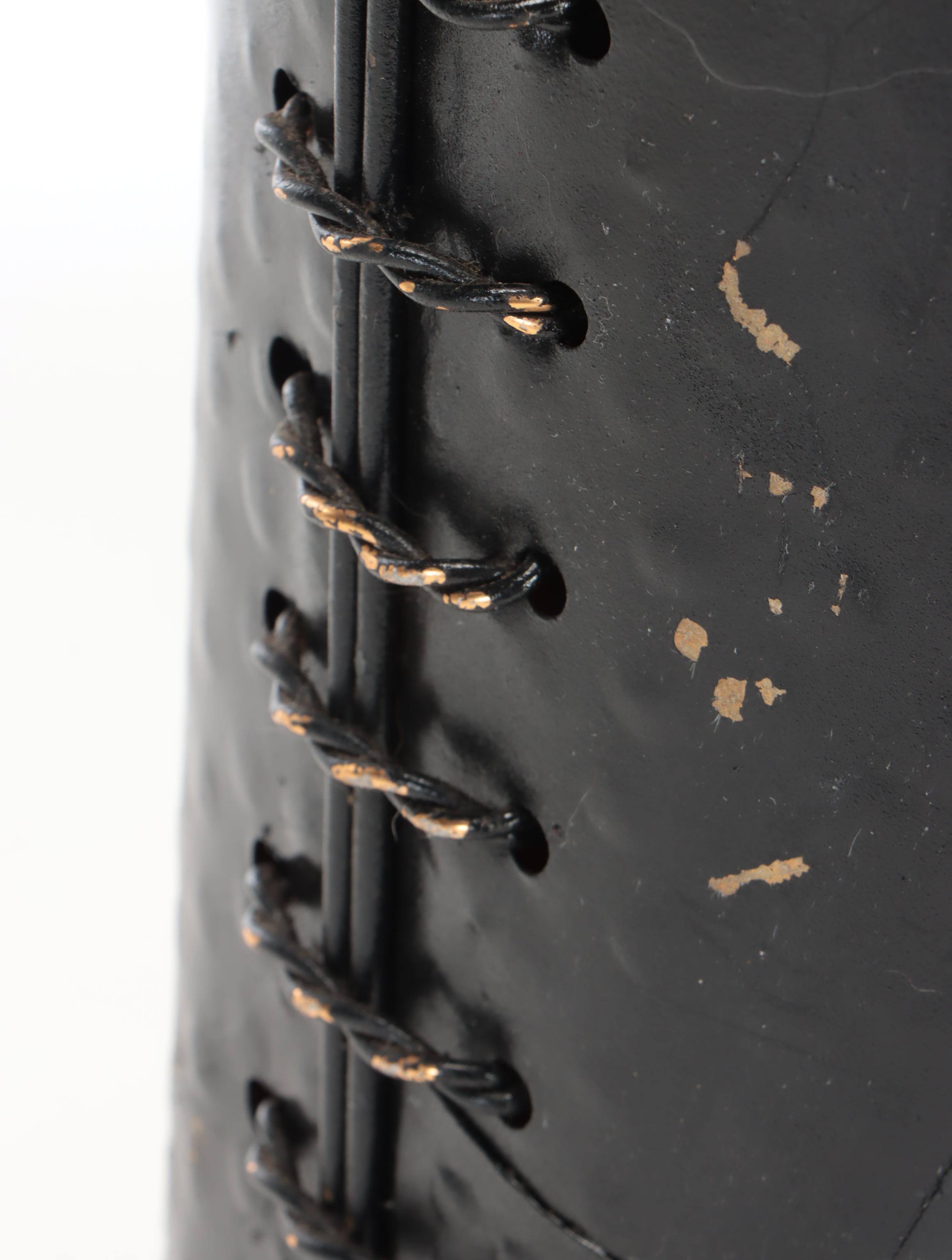 Metal Riding Boot Umbrella Stand