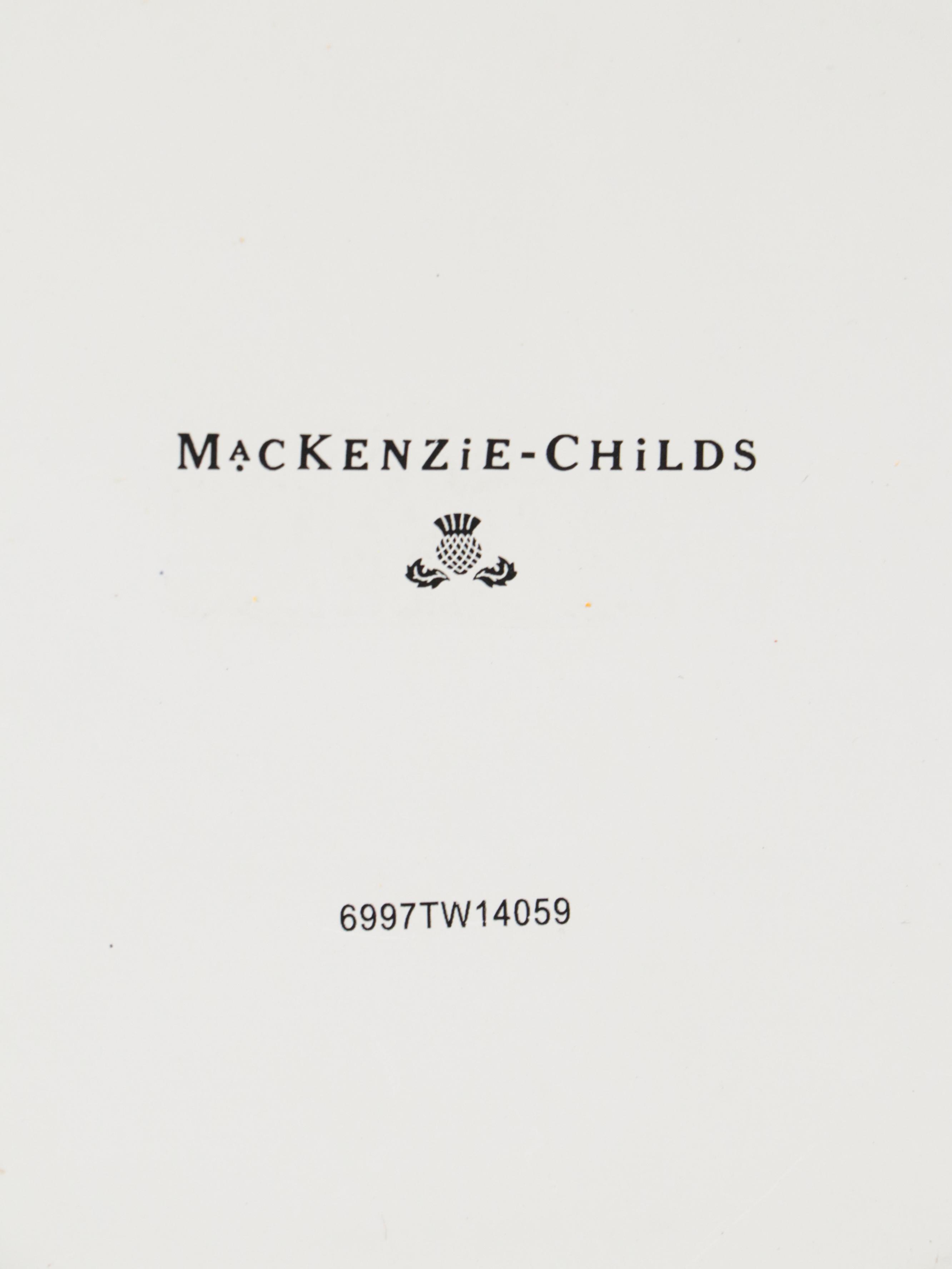 MacKenzie-Childs "Courtly Check" Teapot, Paper Towel Holder and Wall Clock