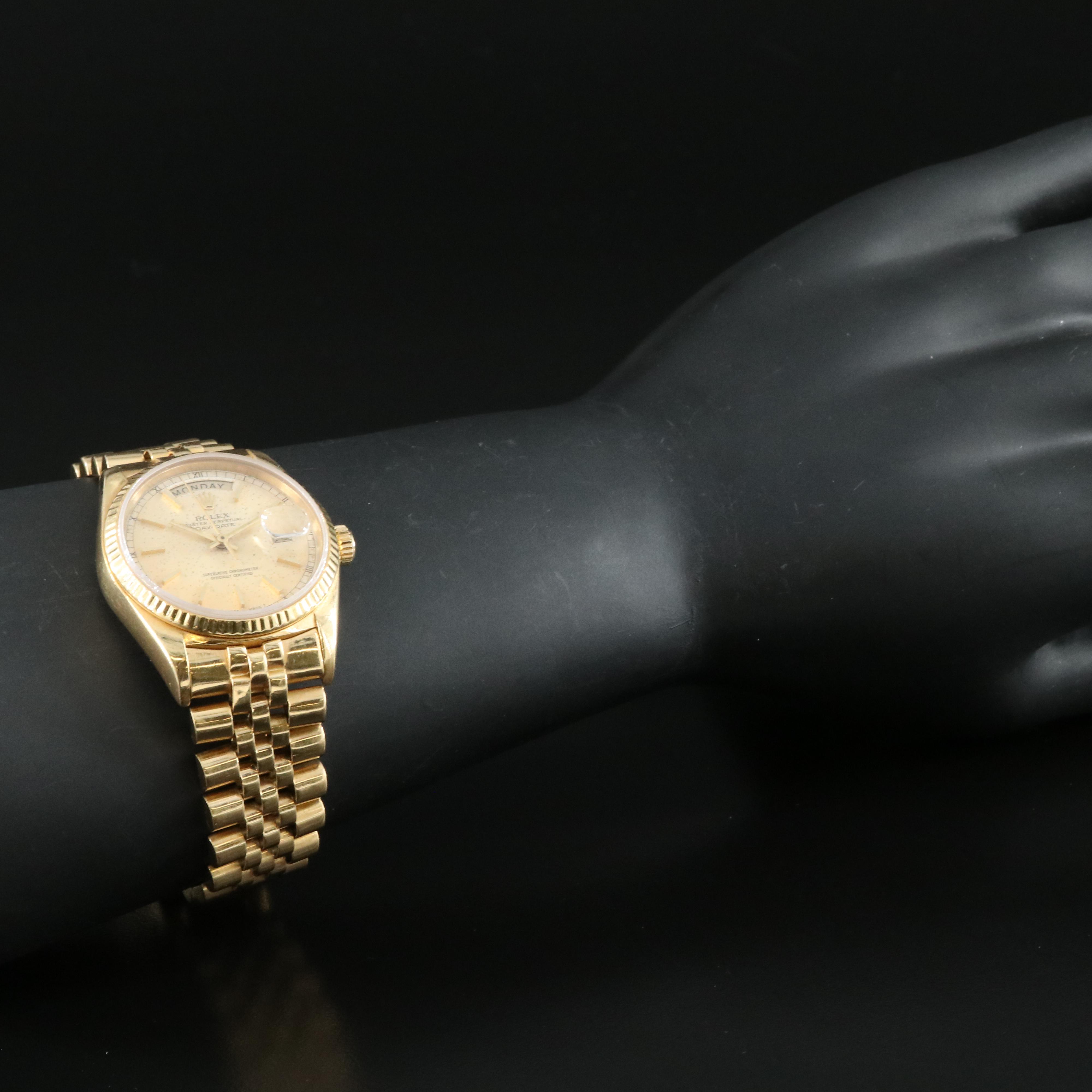 1984 Rolex Day-Date 18K Jubilee Band Watch