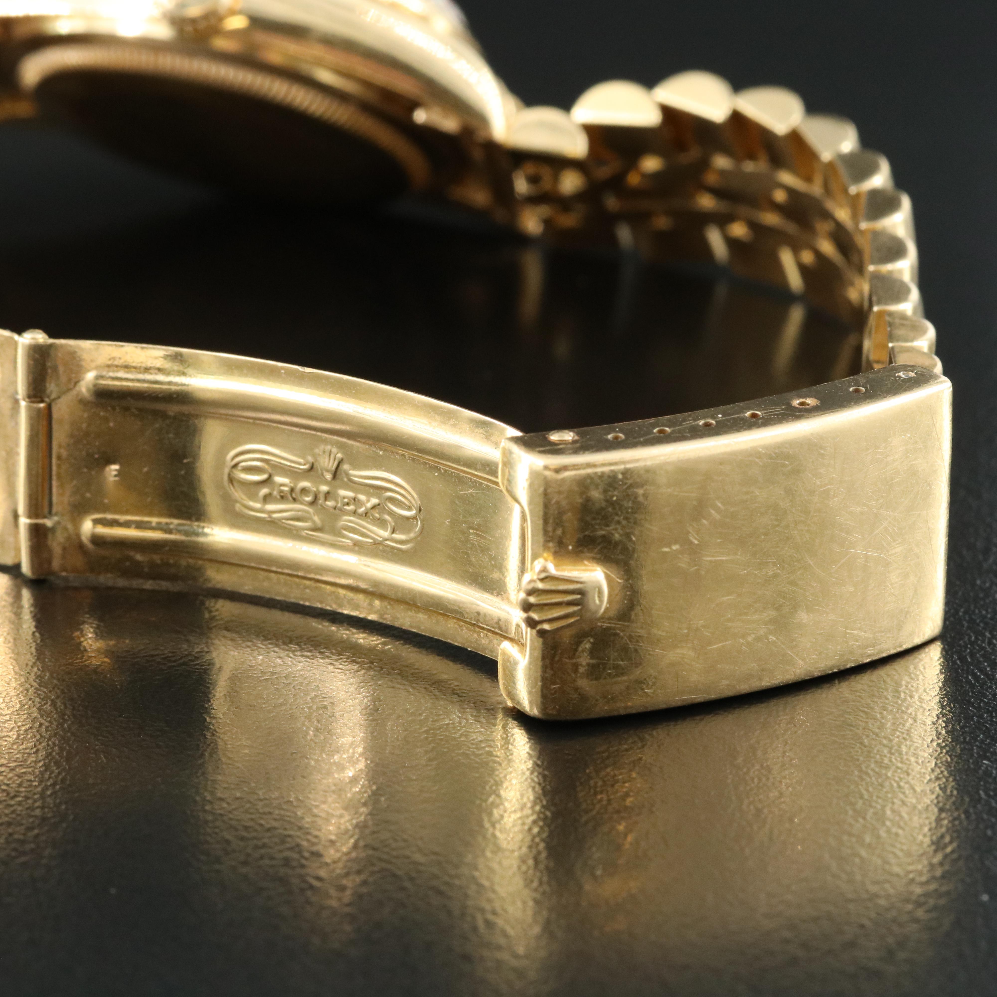 1984 Rolex Day-Date 18K Jubilee Band Watch