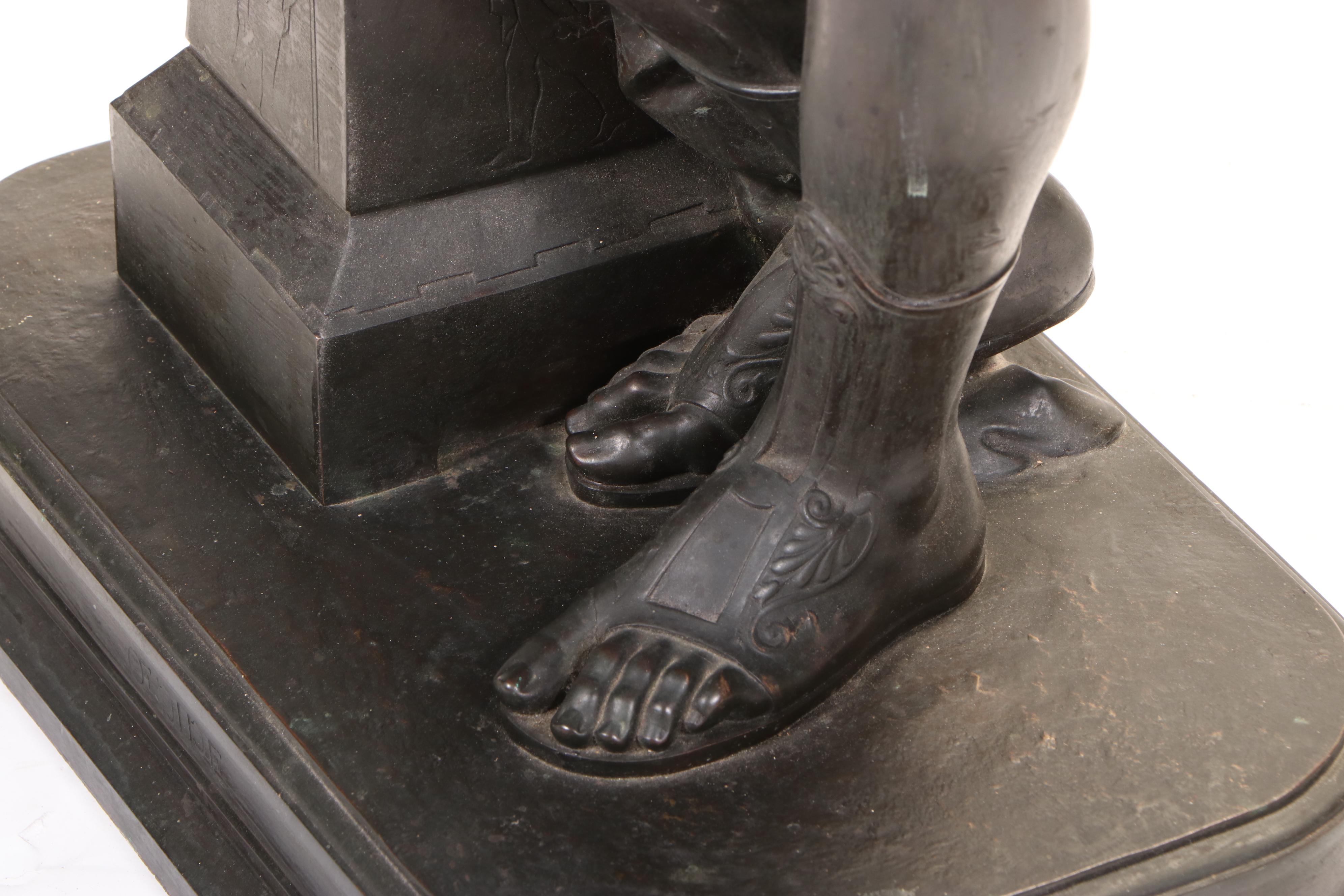 "Oedipus and the Sphinx" Bronze Sculpture After Émile Hébert