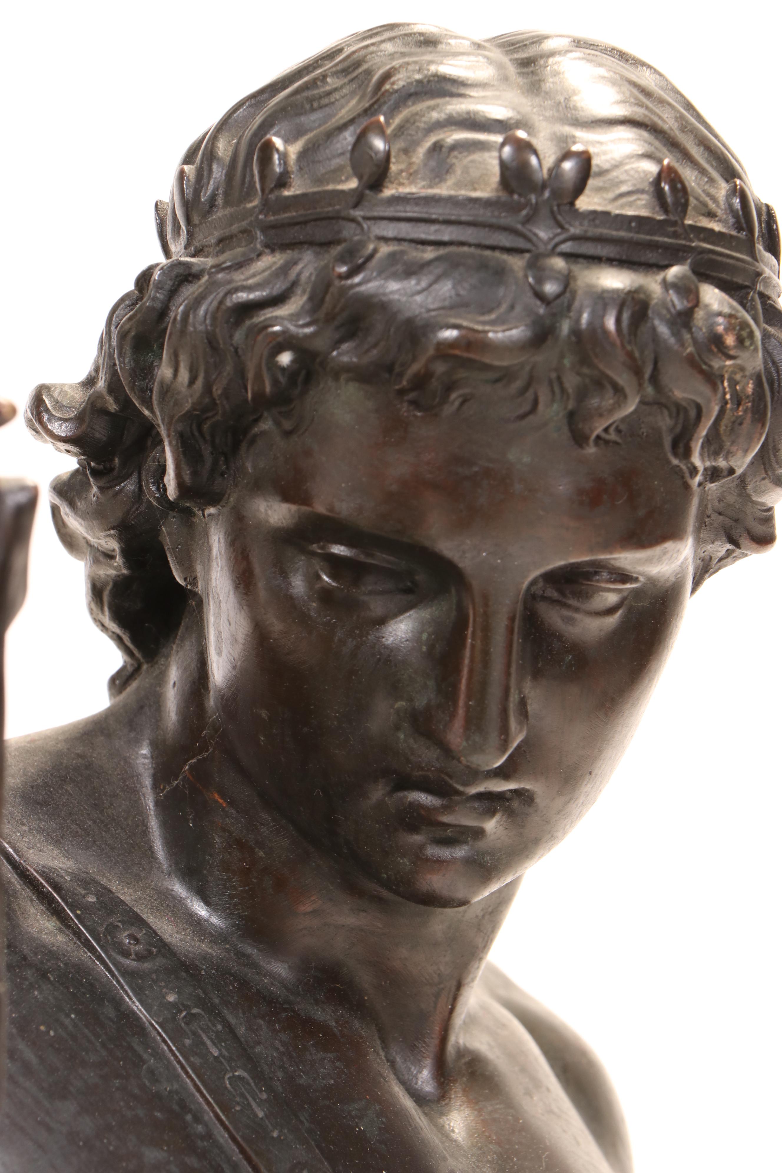 "Oedipus and the Sphinx" Bronze Sculpture After Émile Hébert