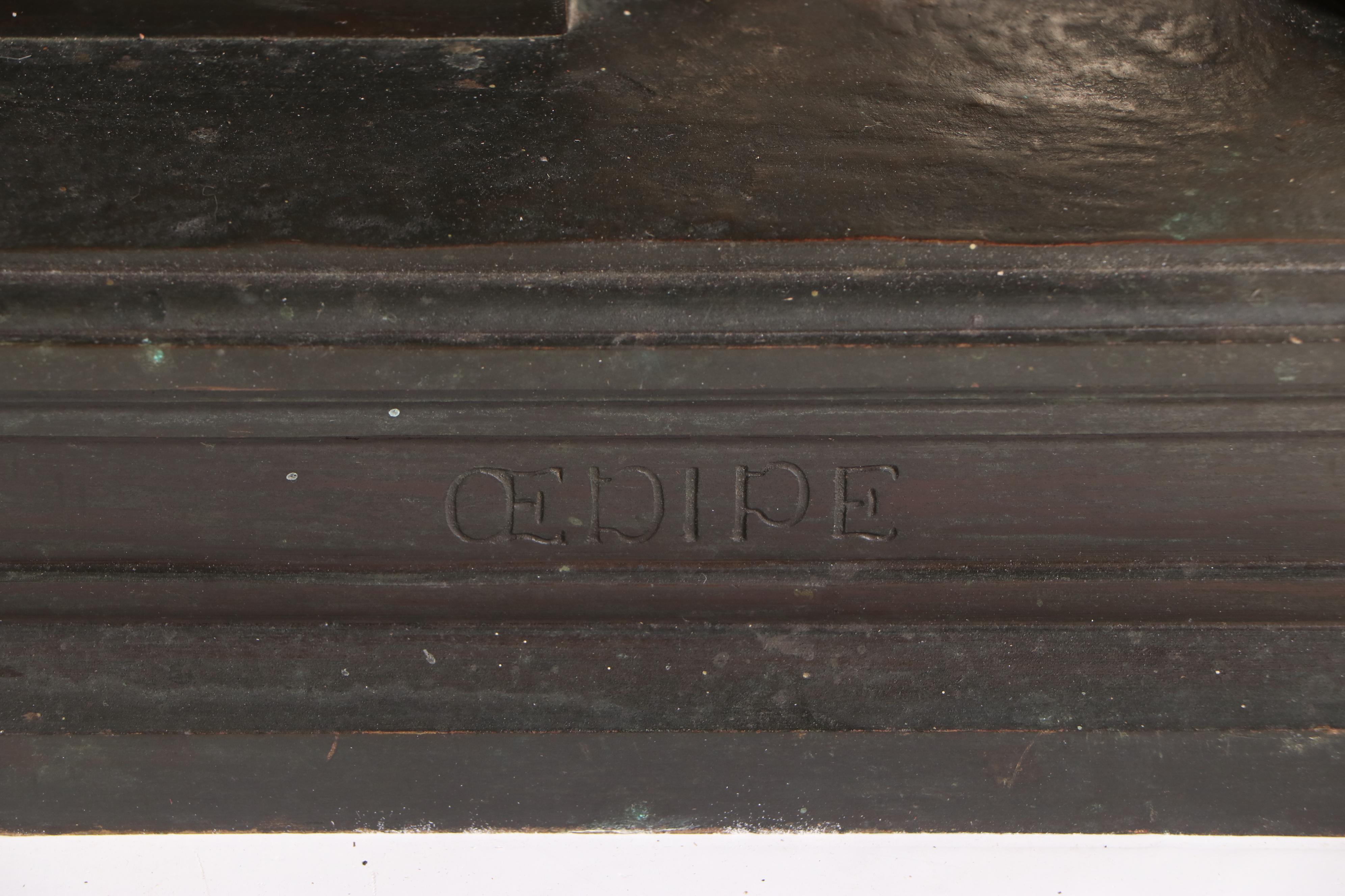 "Oedipus and the Sphinx" Bronze Sculpture After Émile Hébert