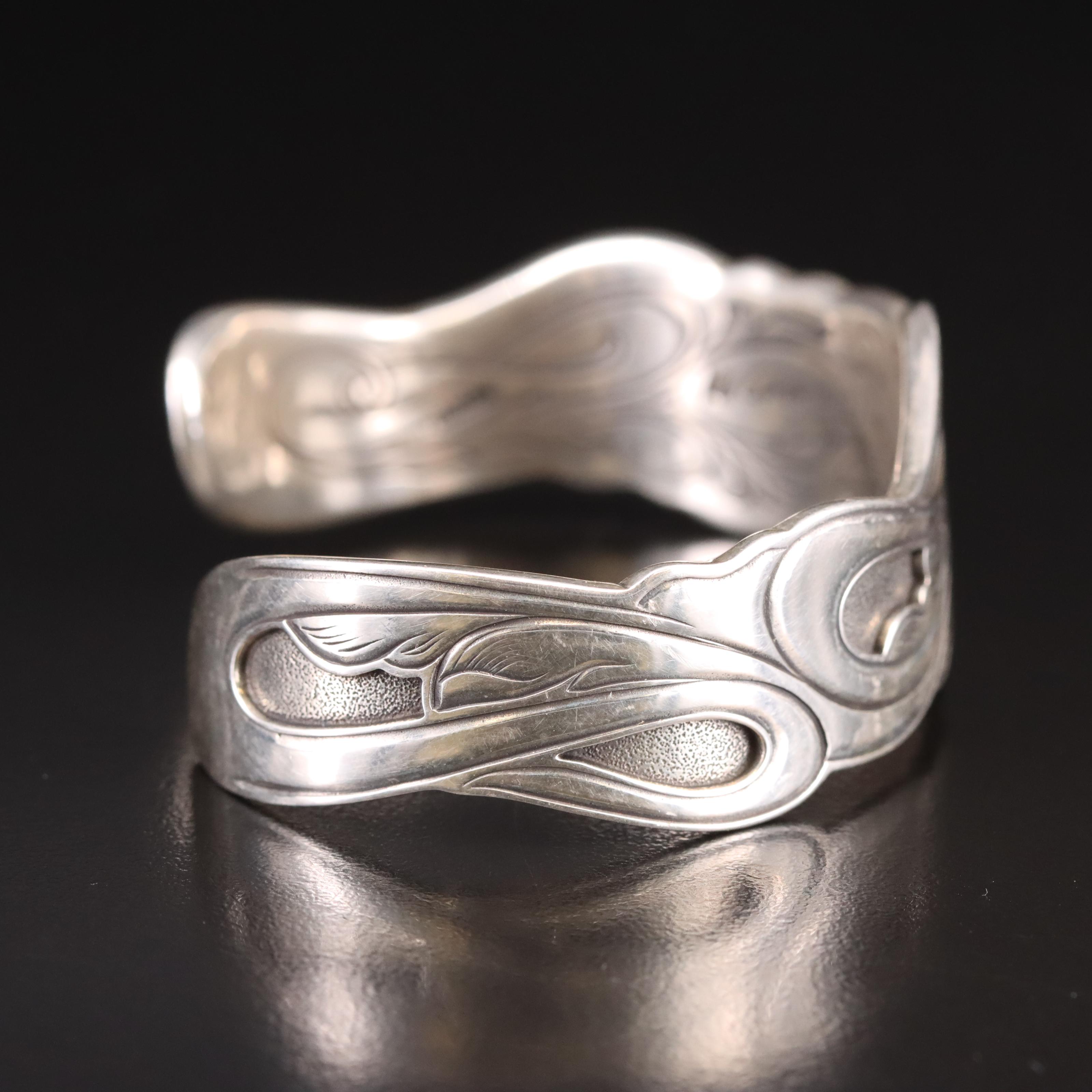 Kit Carson Sterling Wave Cuff