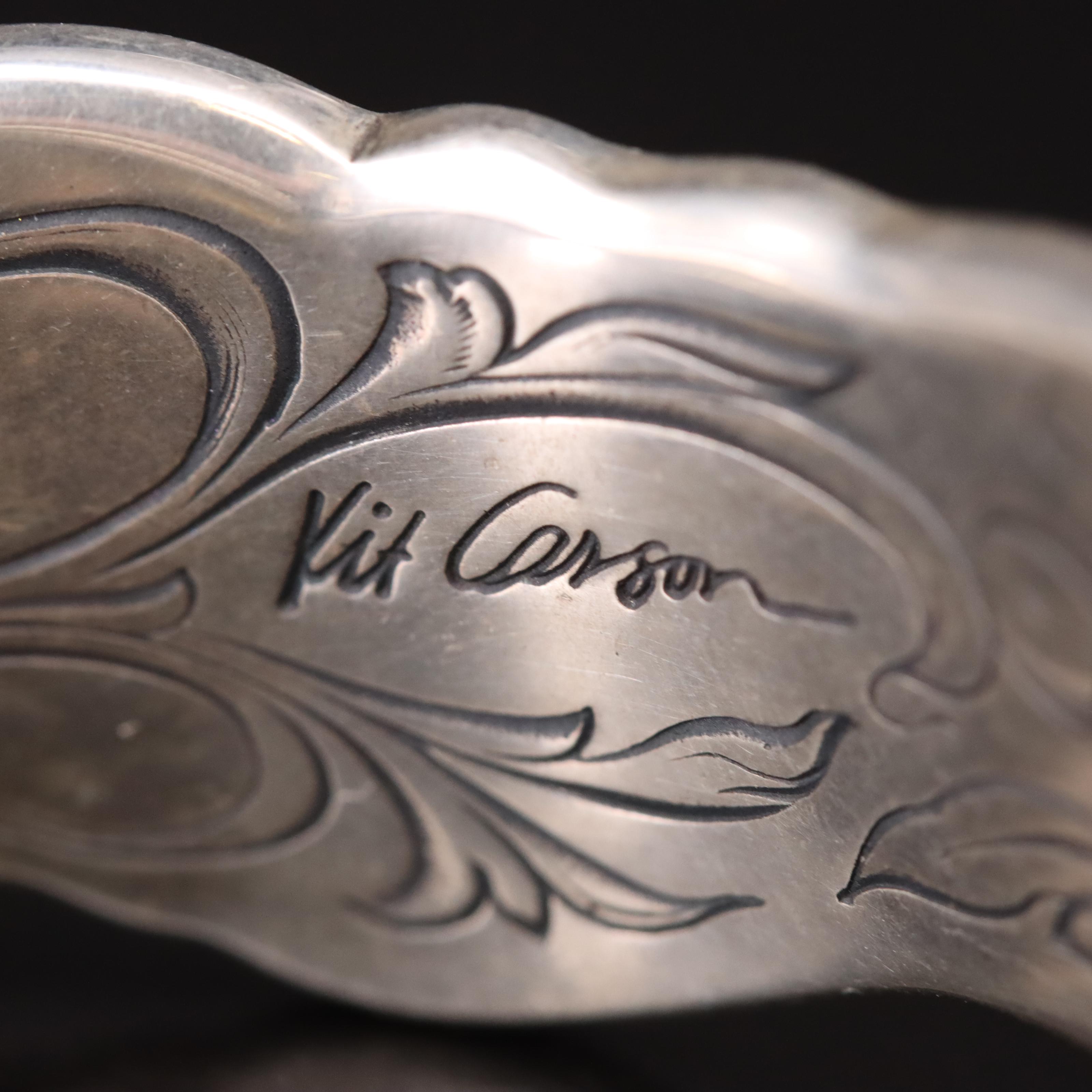 Kit Carson Sterling Wave Cuff