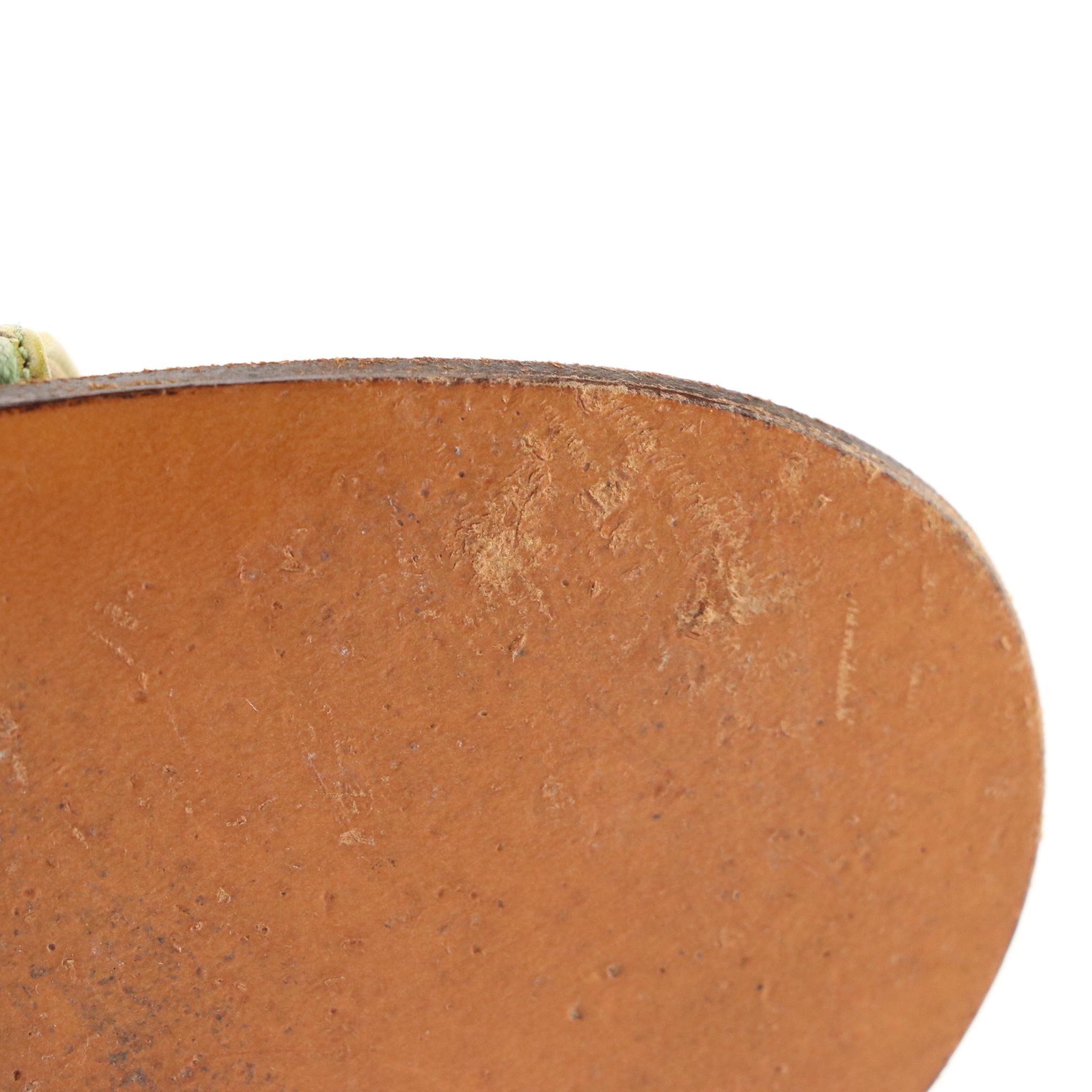 Gucci High-Heeled Sandals in Spring Green Leather