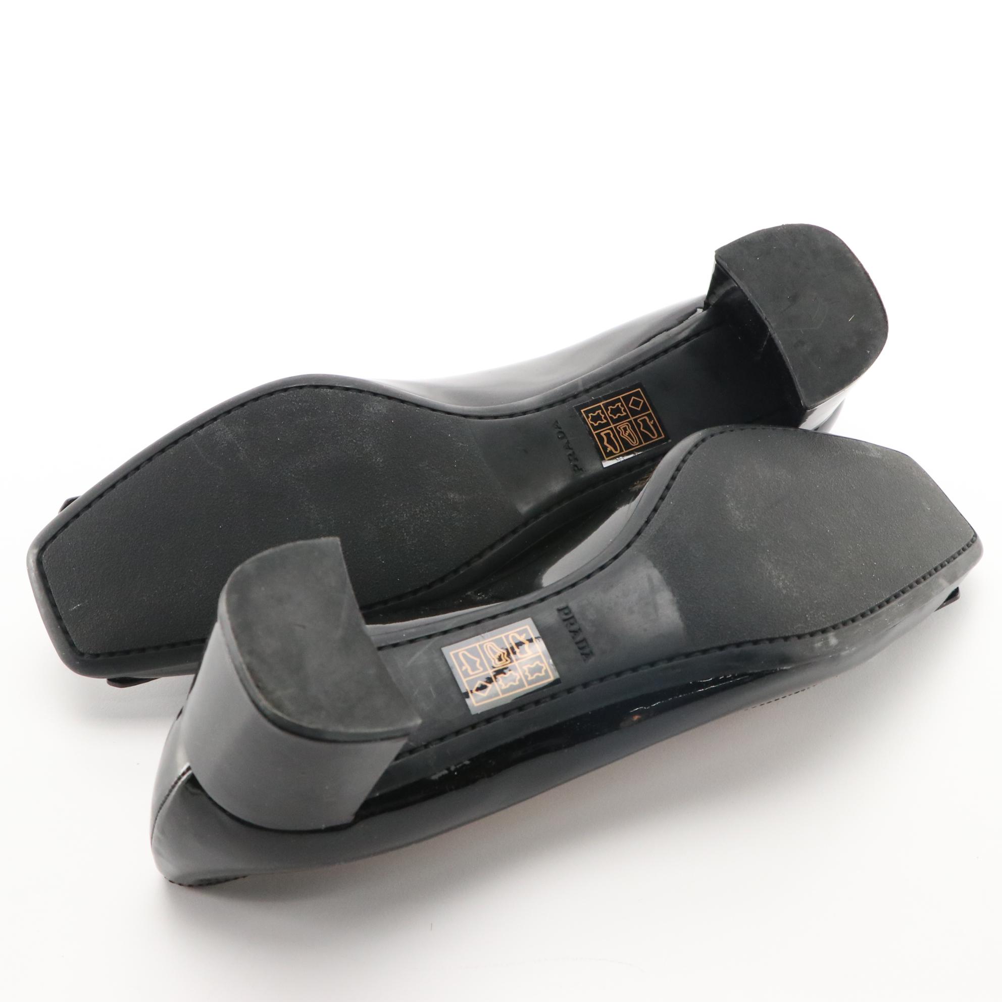 Prada Sport Kiltie Loafers in Patent Leather