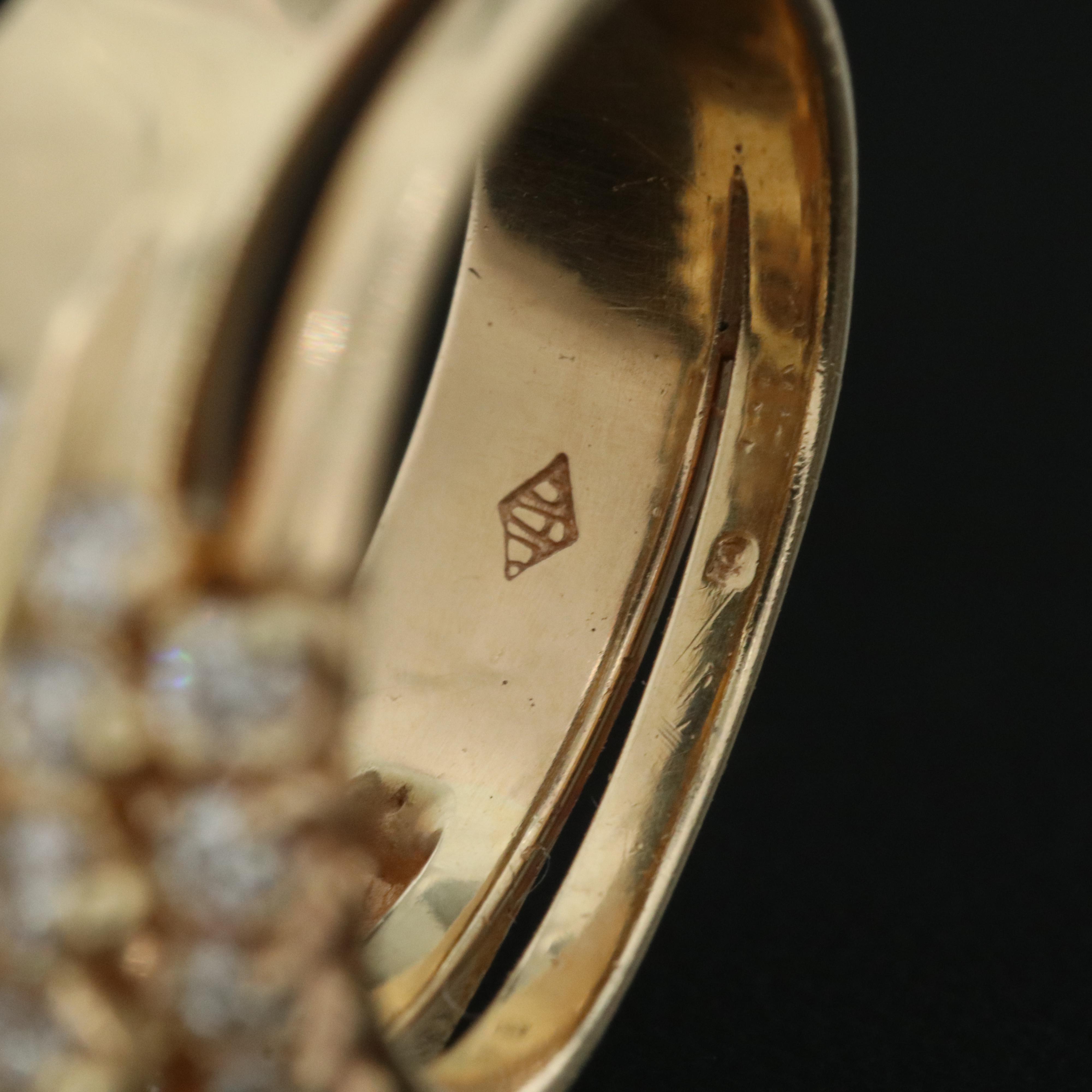 14K 2.53 CTW Diamond Soldered Ring Set