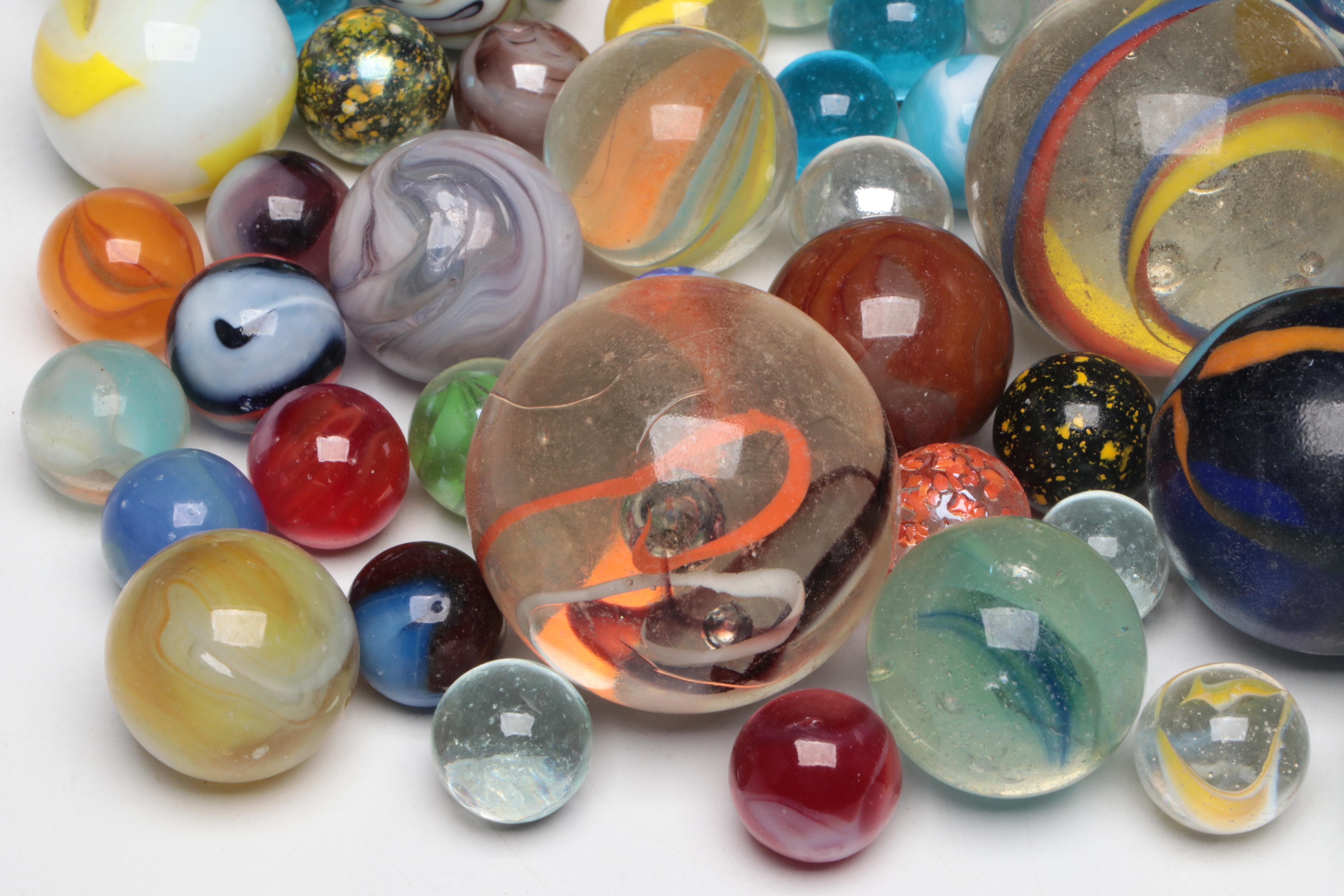 Collection of Art Glass Marbles