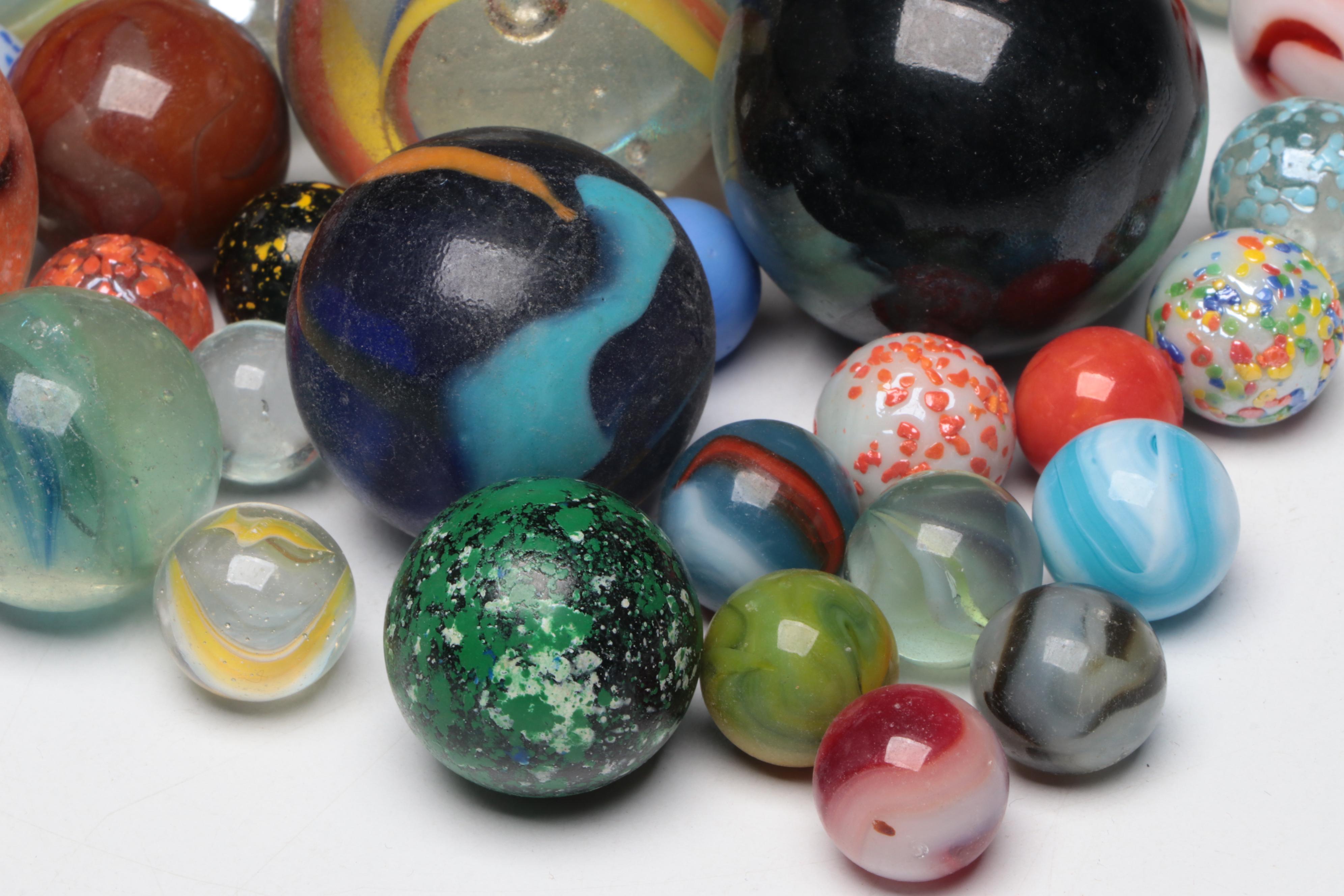 Collection of Art Glass Marbles