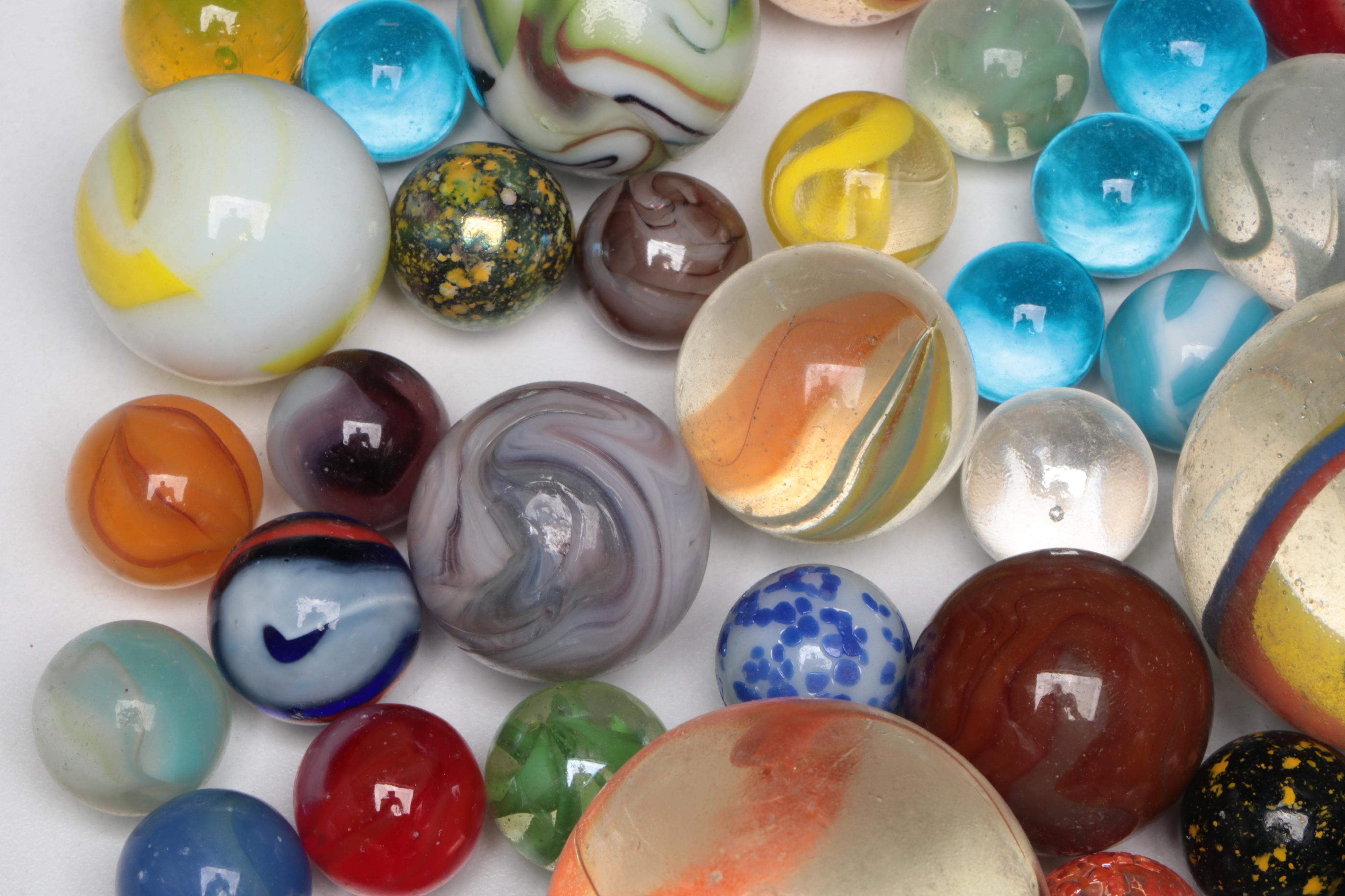 Collection of Art Glass Marbles