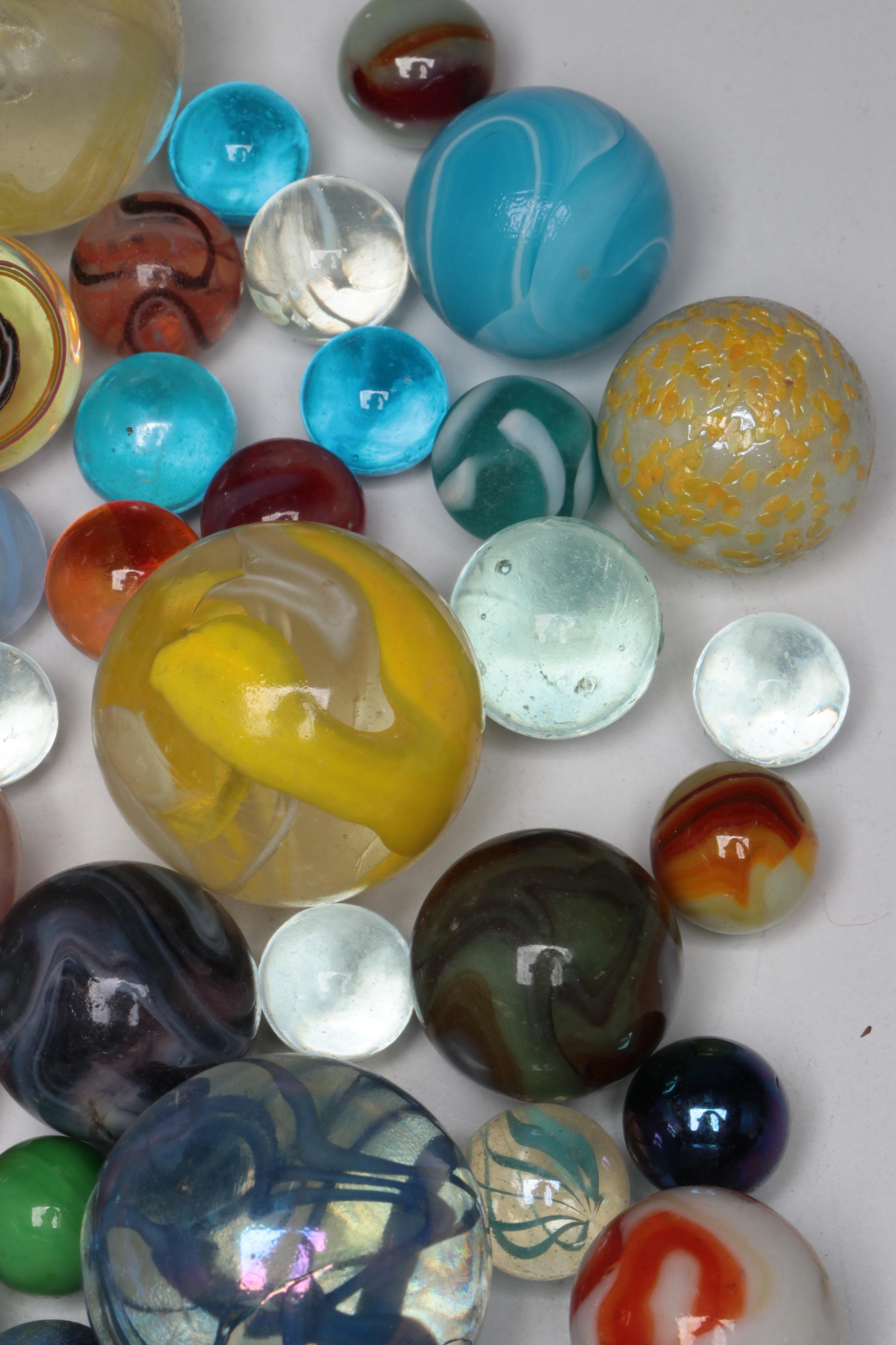 Collection of Art Glass Marbles