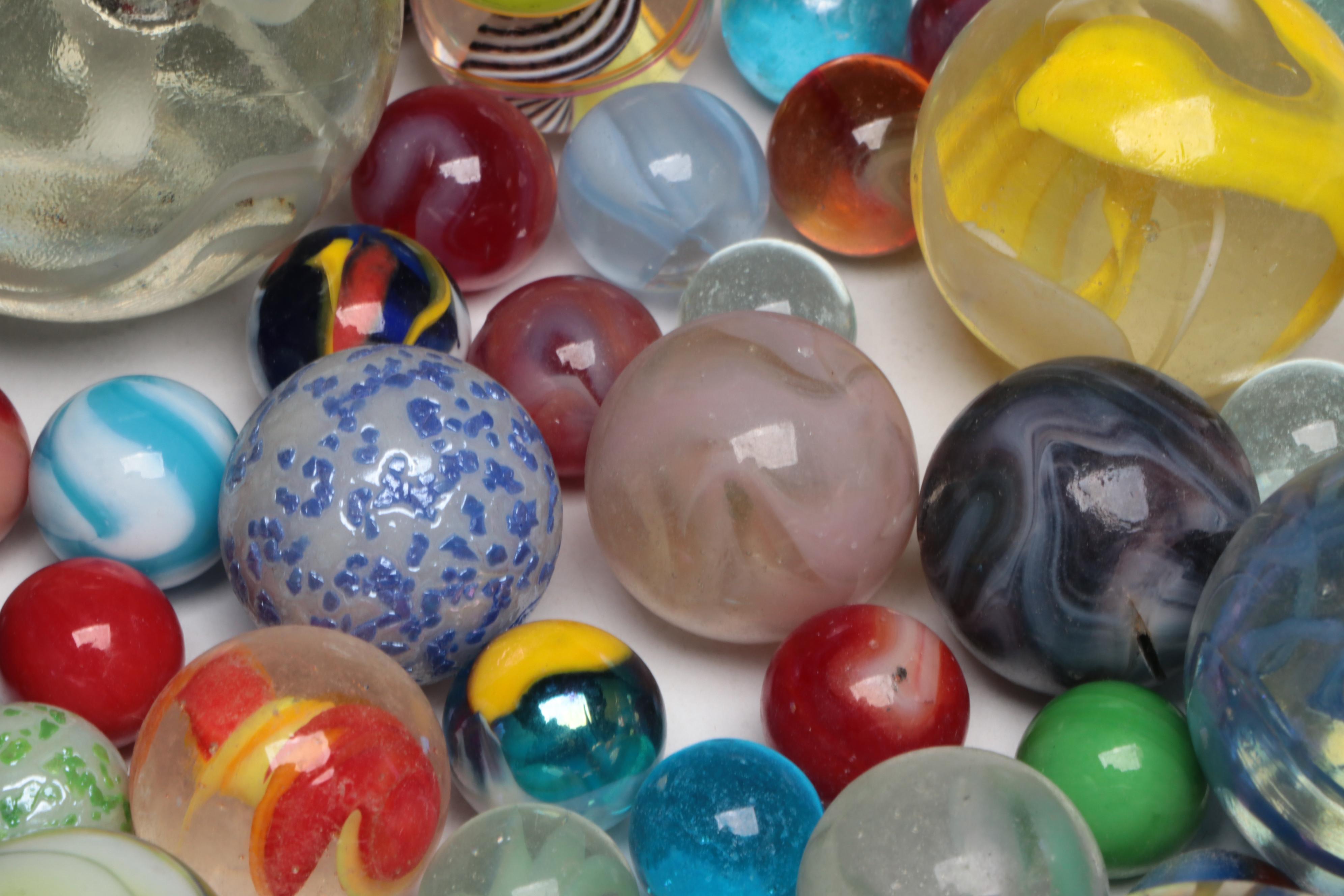 Collection of Art Glass Marbles