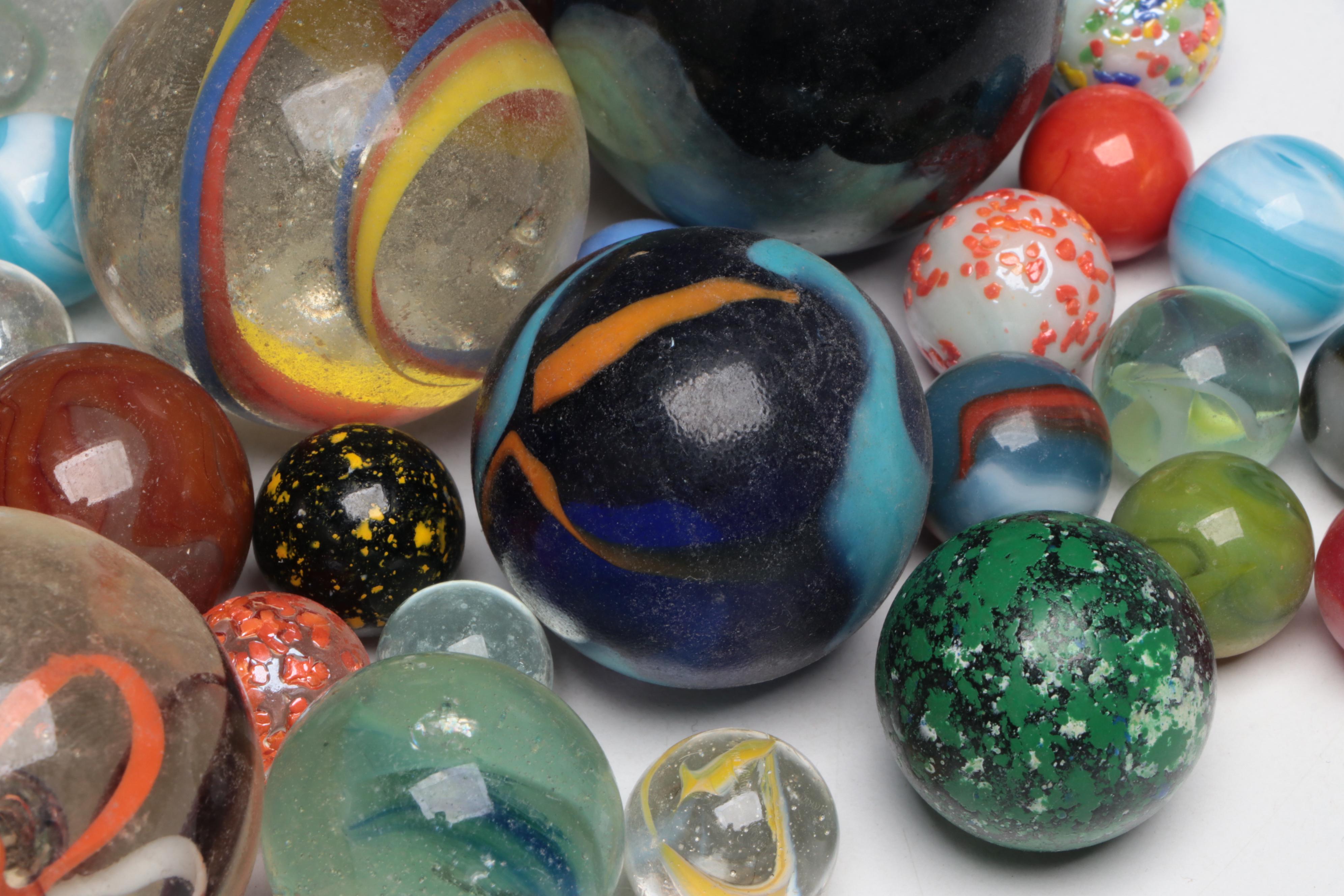 Collection of Art Glass Marbles