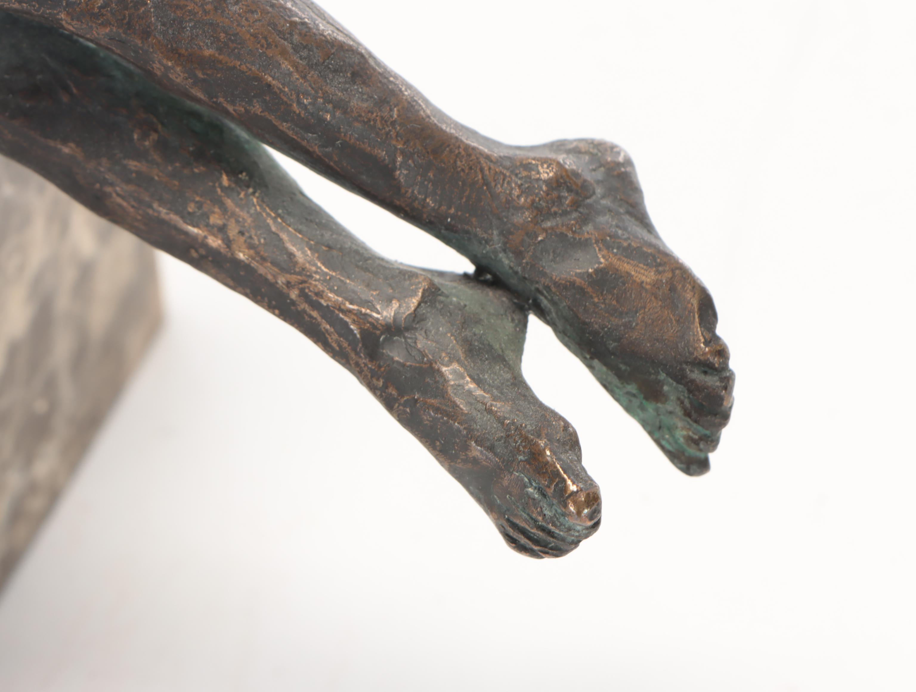 Patinated Brass Gymnast Figurine