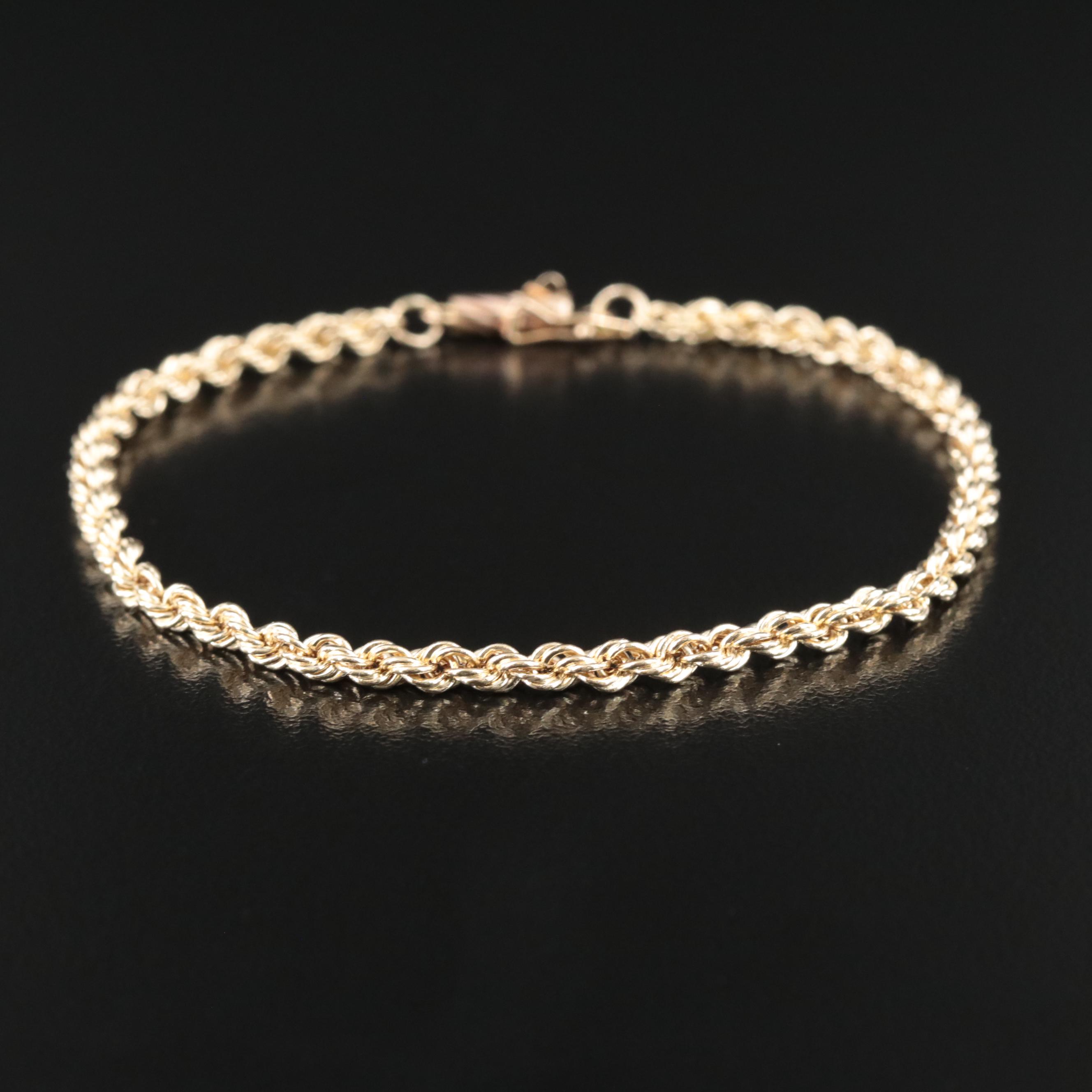 14K Rope Bracelet