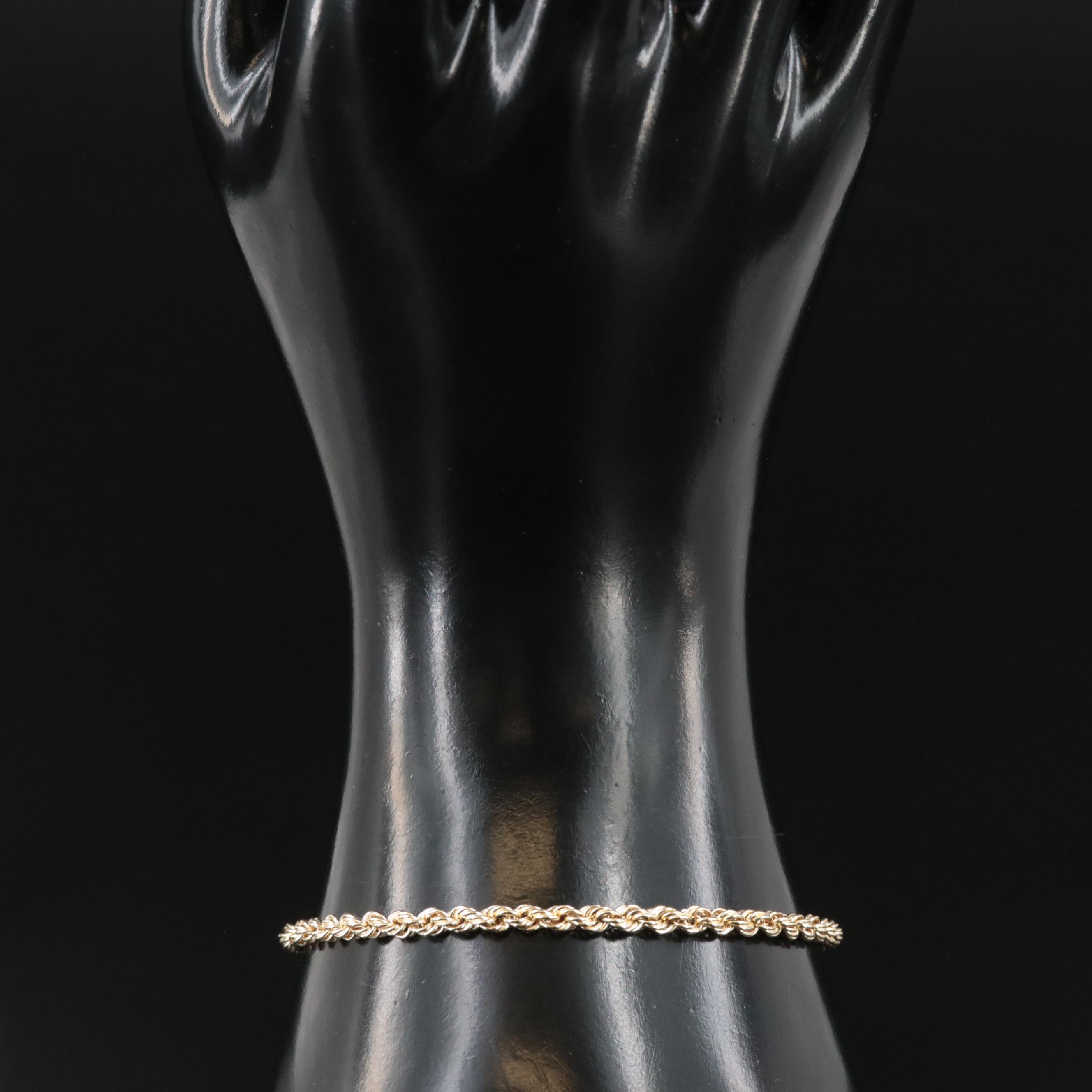 14K Rope Bracelet