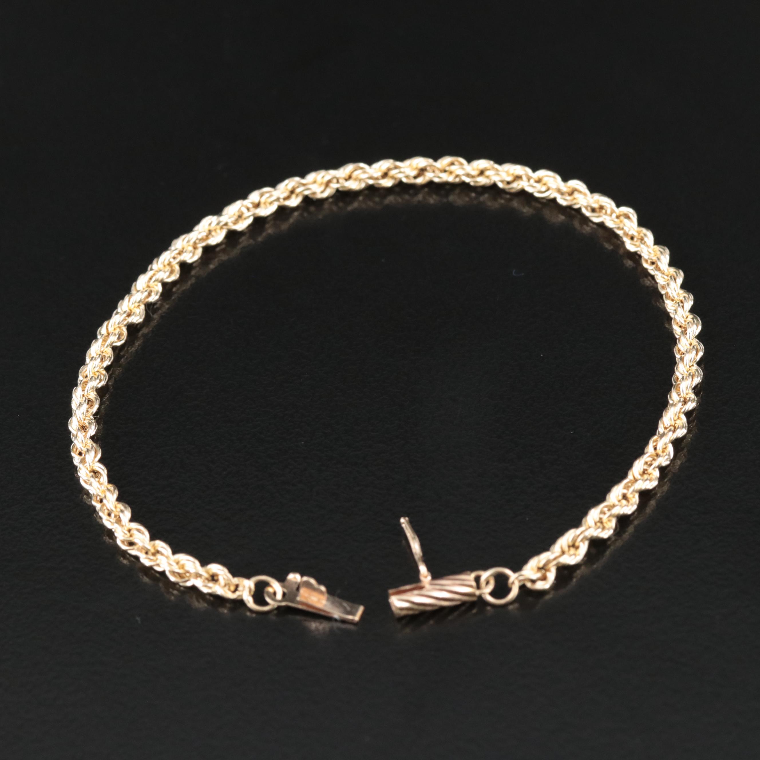 14K Rope Bracelet