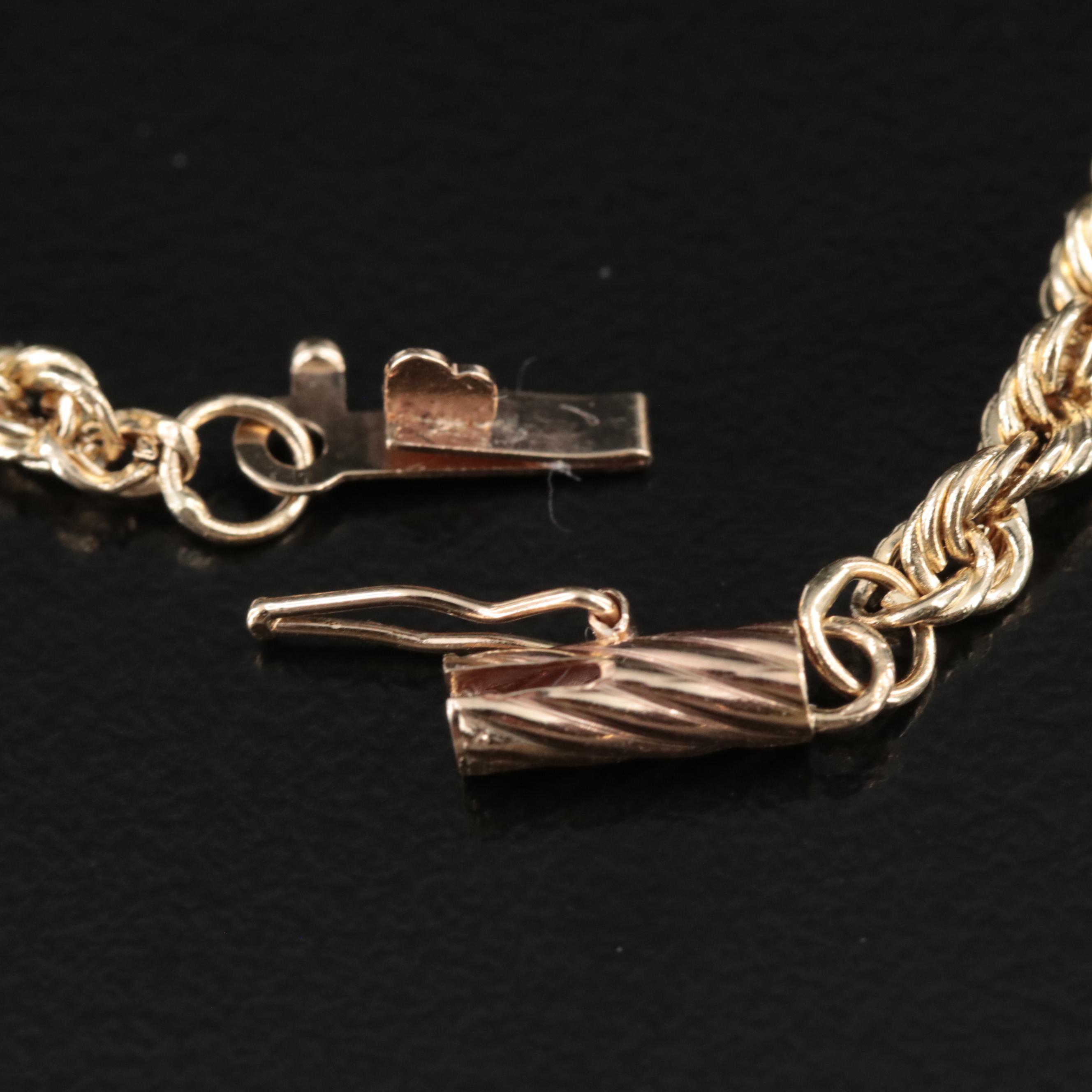 14K Rope Bracelet