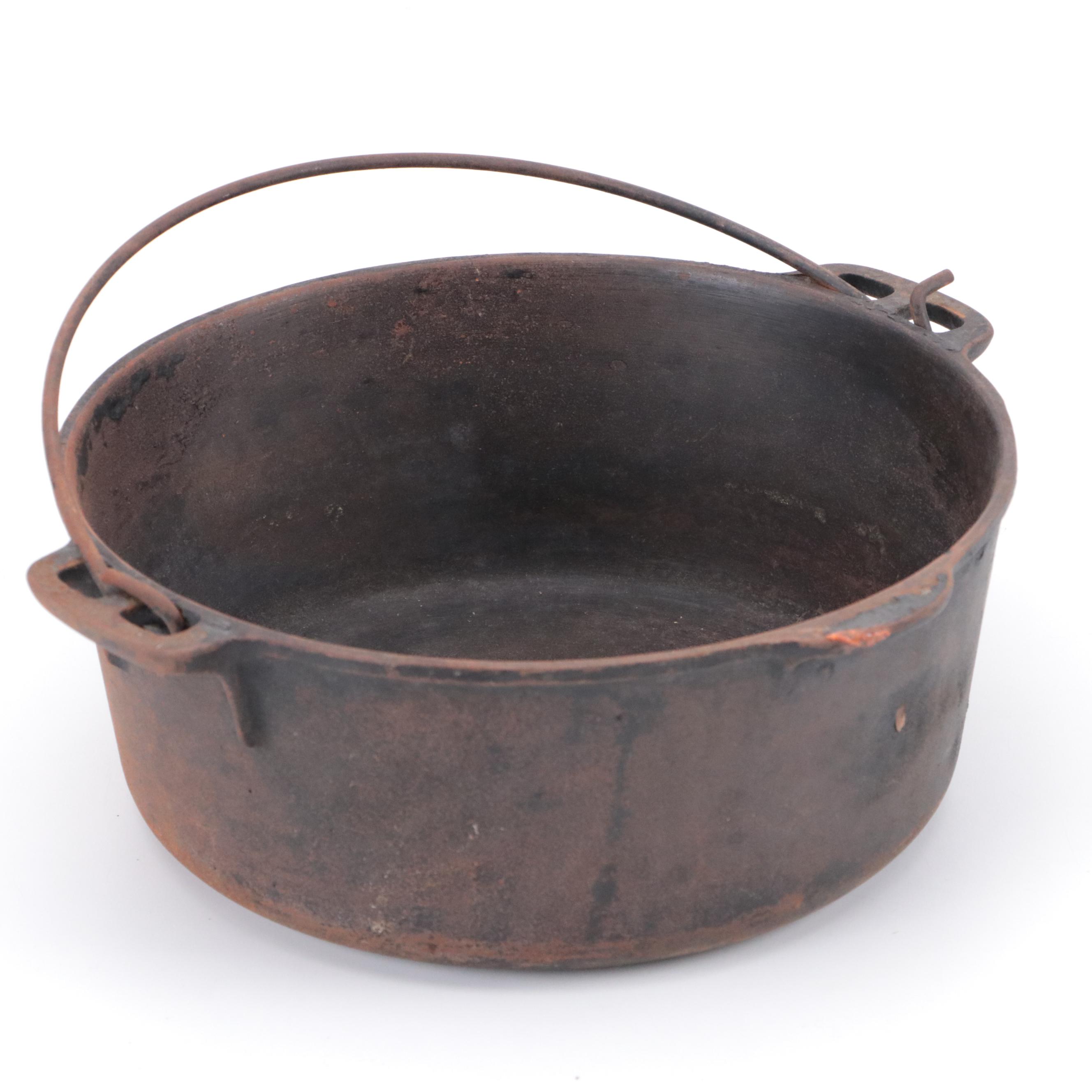 Wagner Cast Iron Skillet and Cornbread Molds with Other Kitchen Pots EBTH