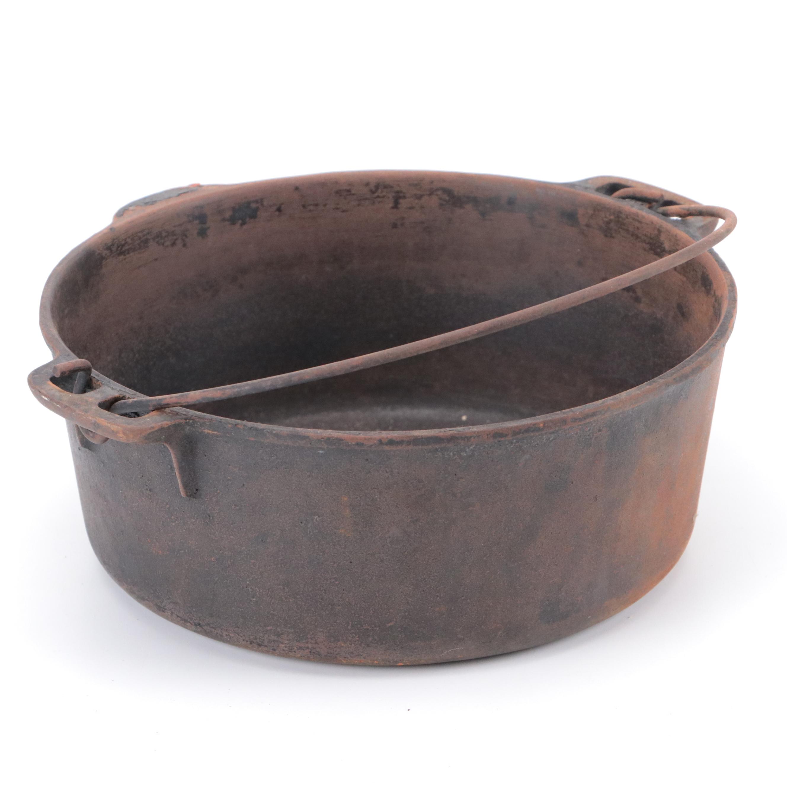 Wagner Cast Iron Skillet and Cornbread Molds with Other Kitchen Pots EBTH