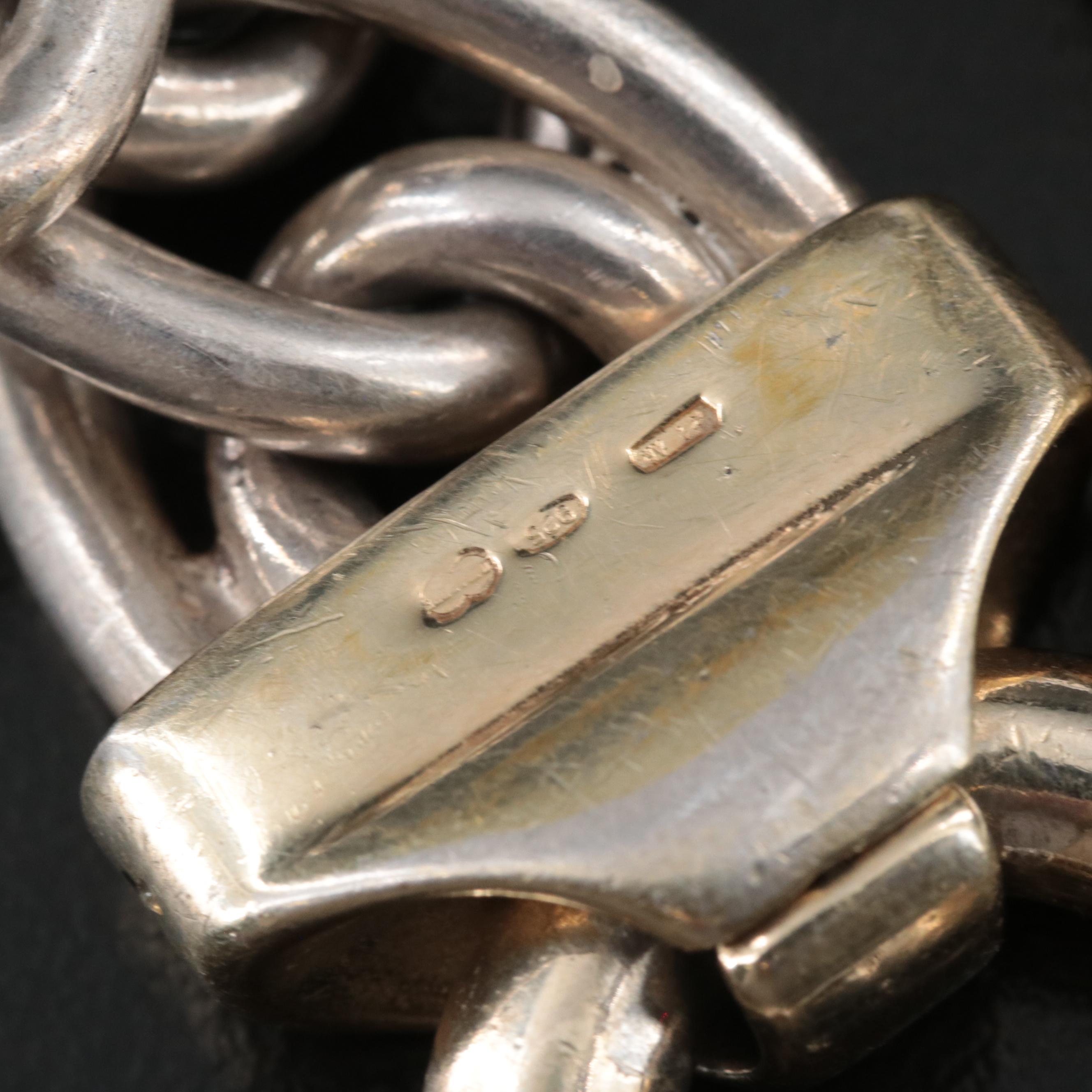 Sterling Double Oval Link Bracelet