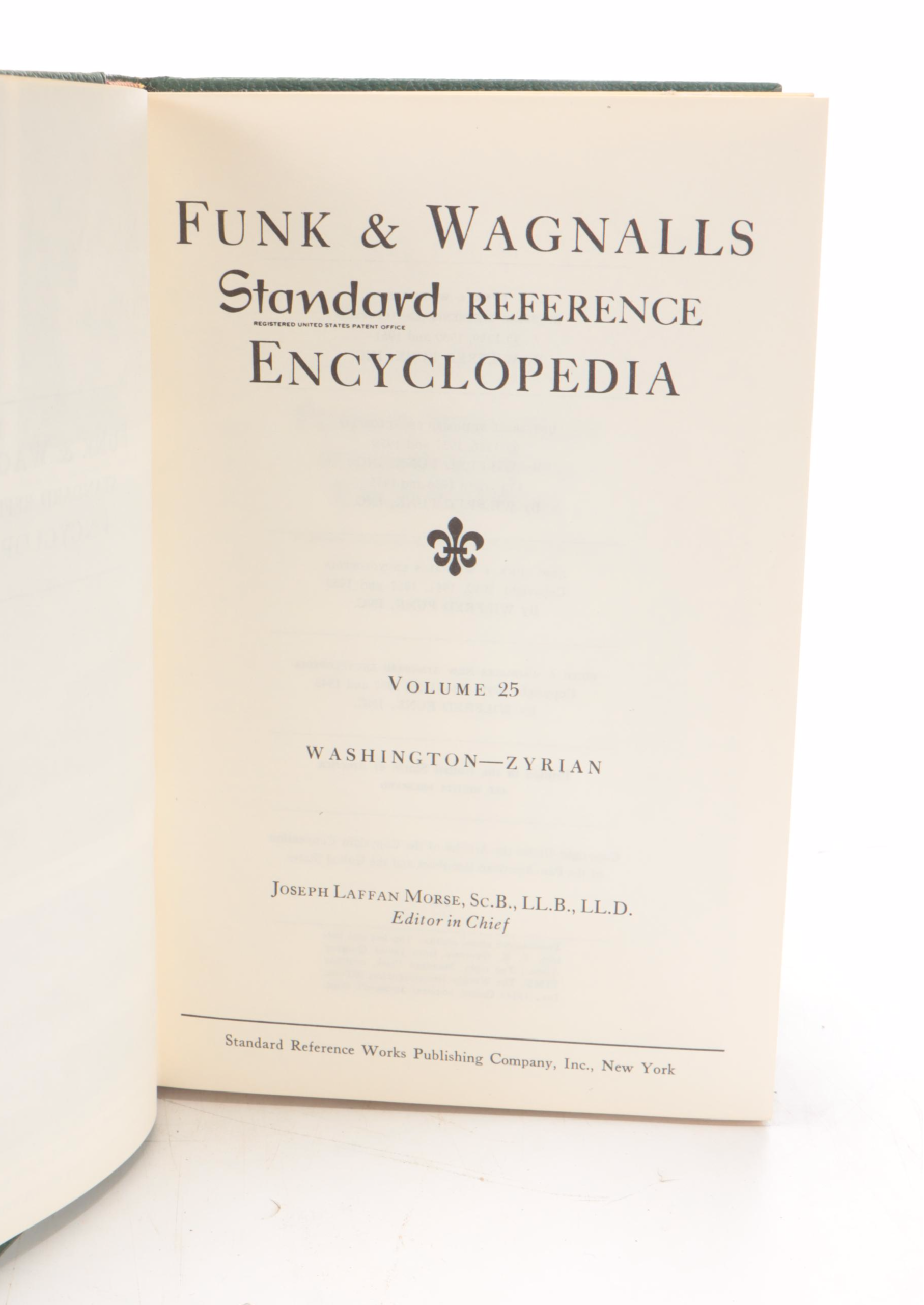 "Funk & Wagnalls Standard Reference Encyclopedia" Twenty-Five Volume ...