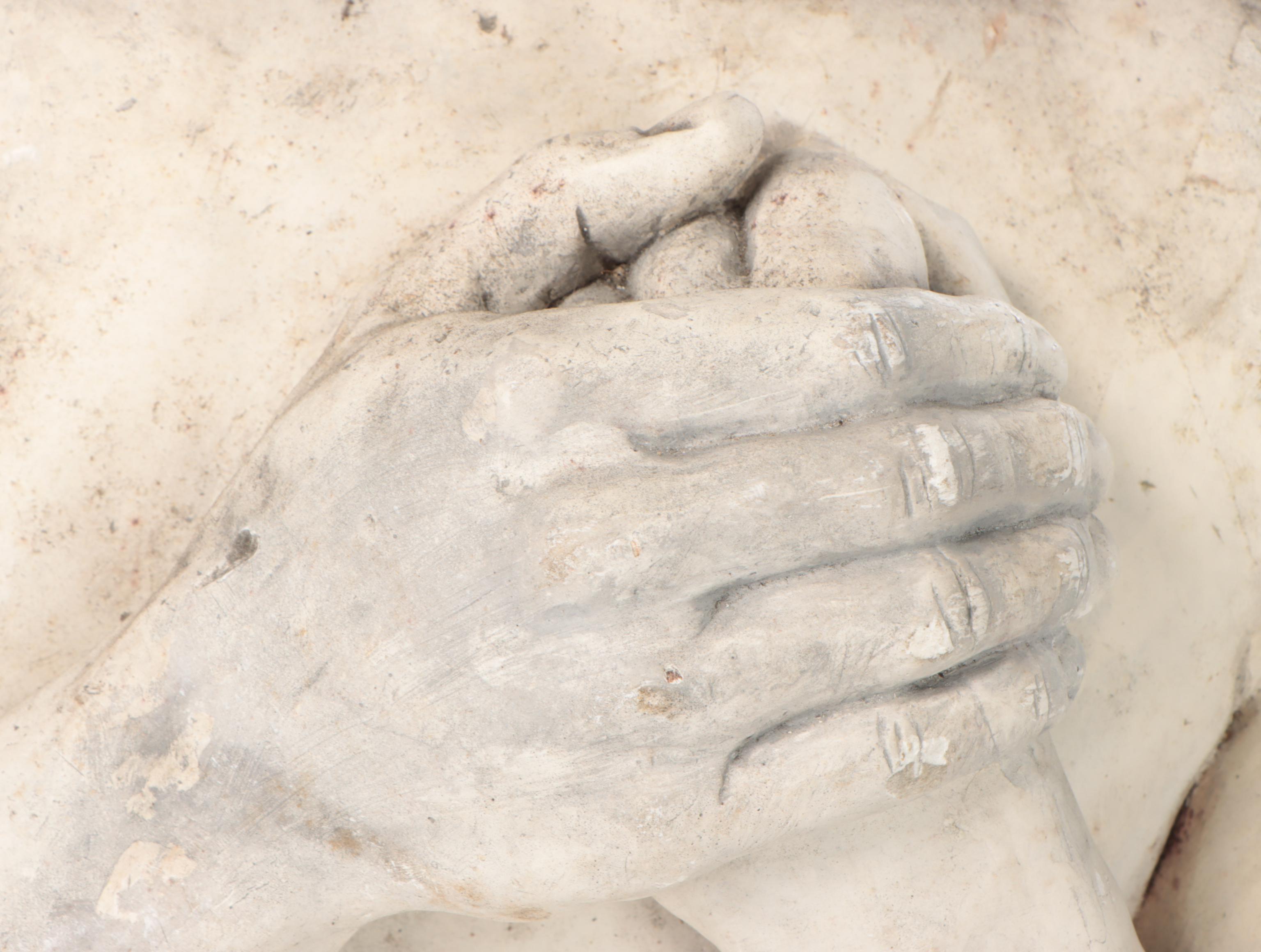 Gary Ross Plaster Sculpture of Nude Male Torso